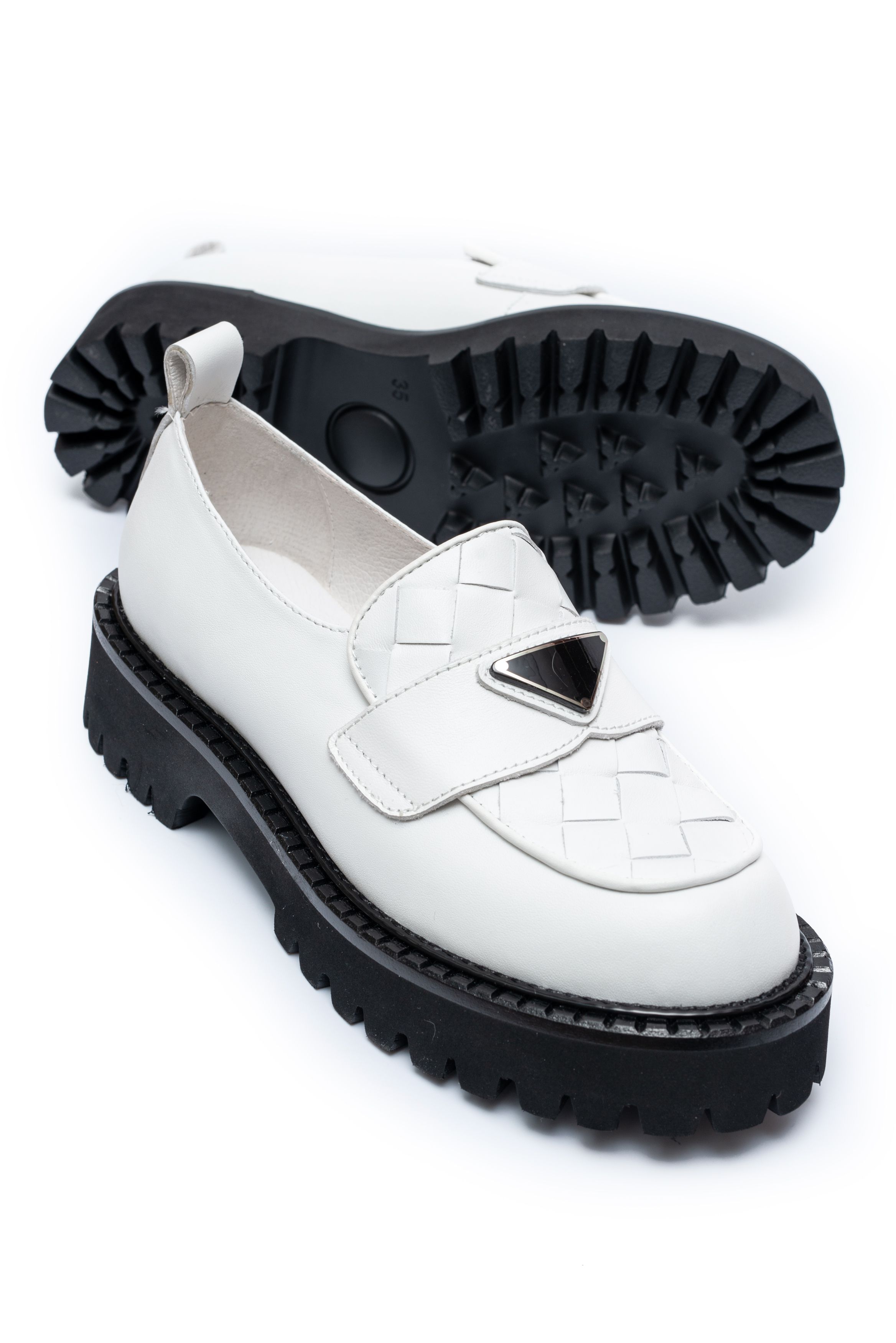 Лоферы Brocoly 00533 Белые