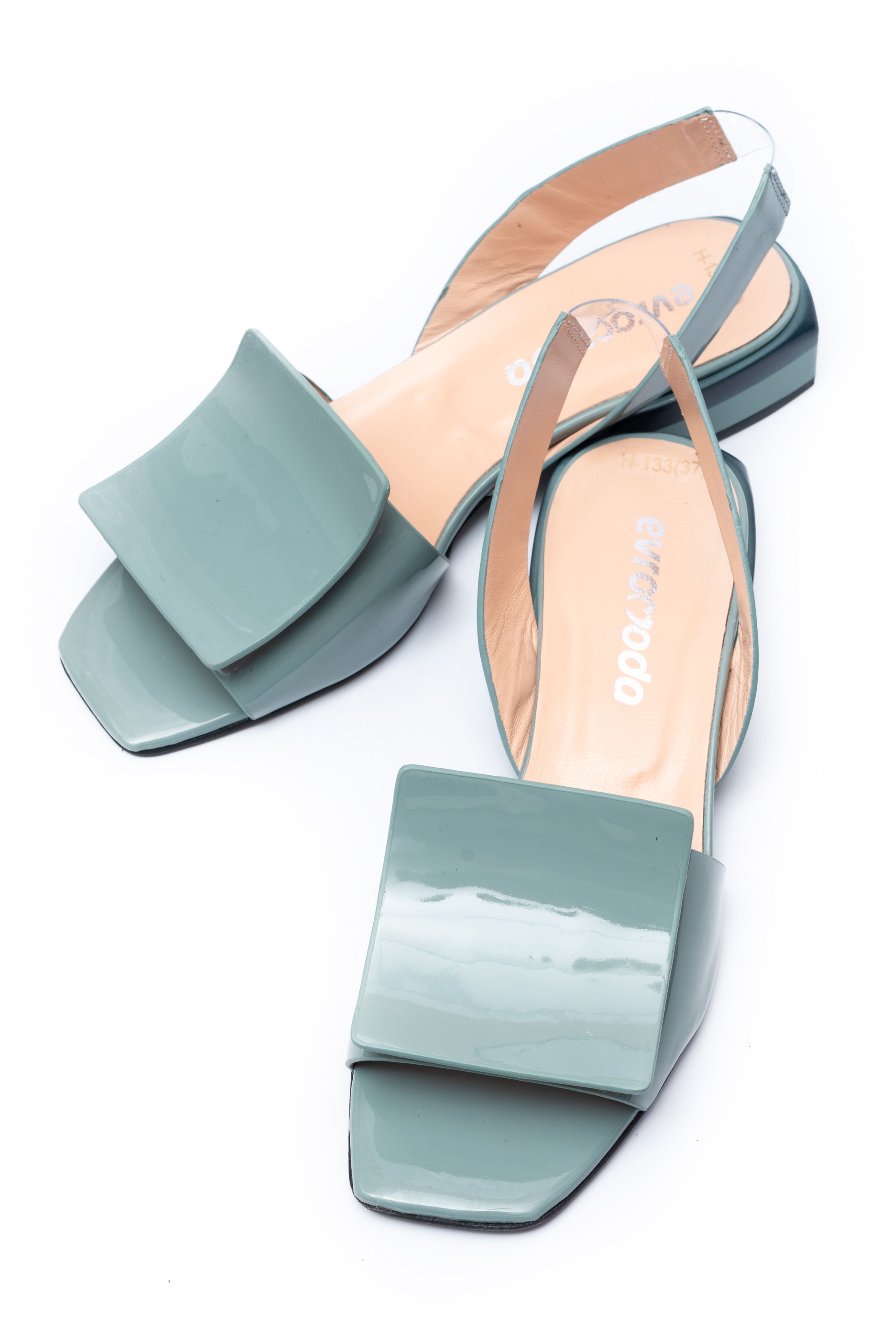 Босоножки Evromoda 00681 Зеленые