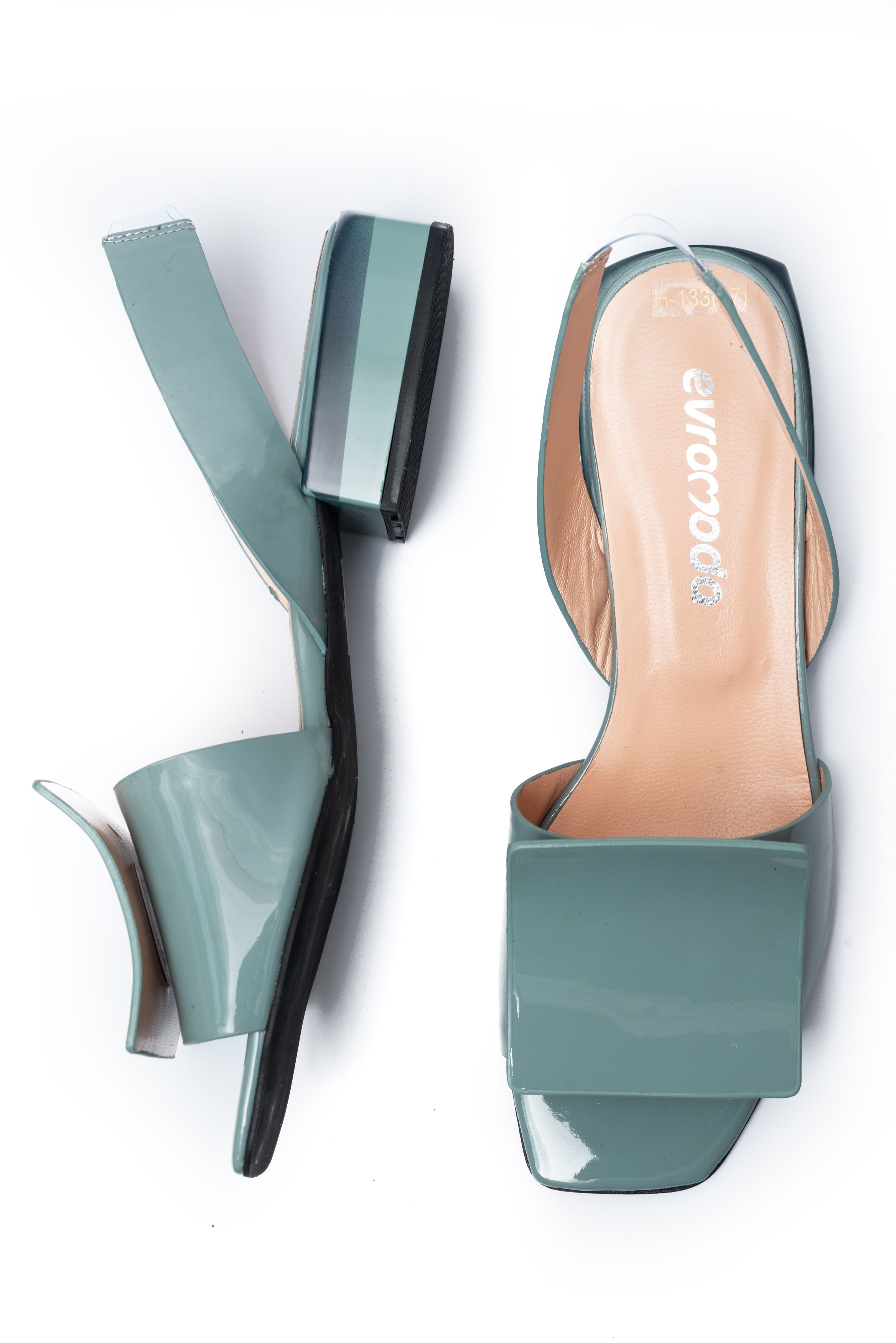 Босоножки Evromoda 00681 Зеленые