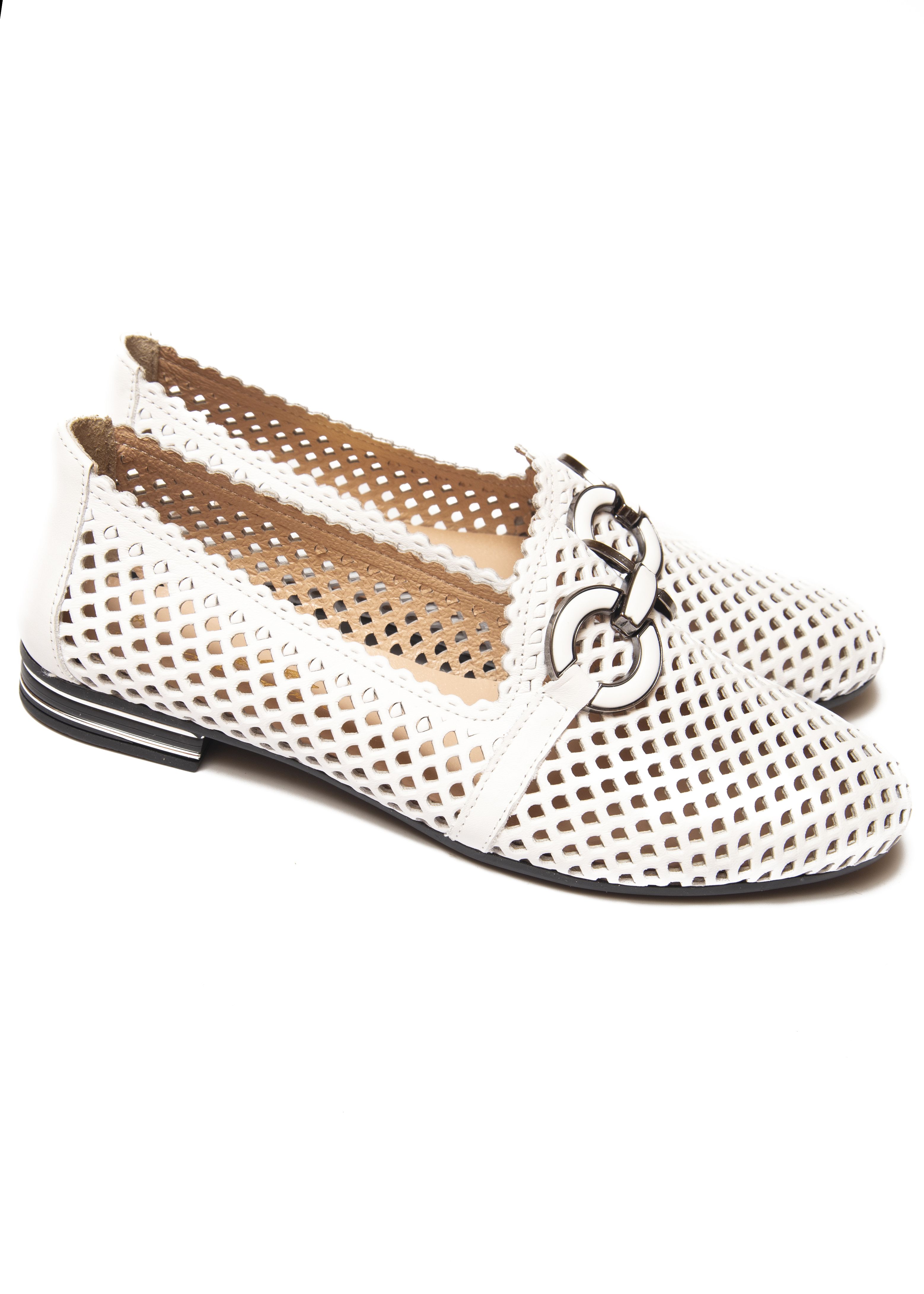 Лоферы Magnolya 00881 Белые