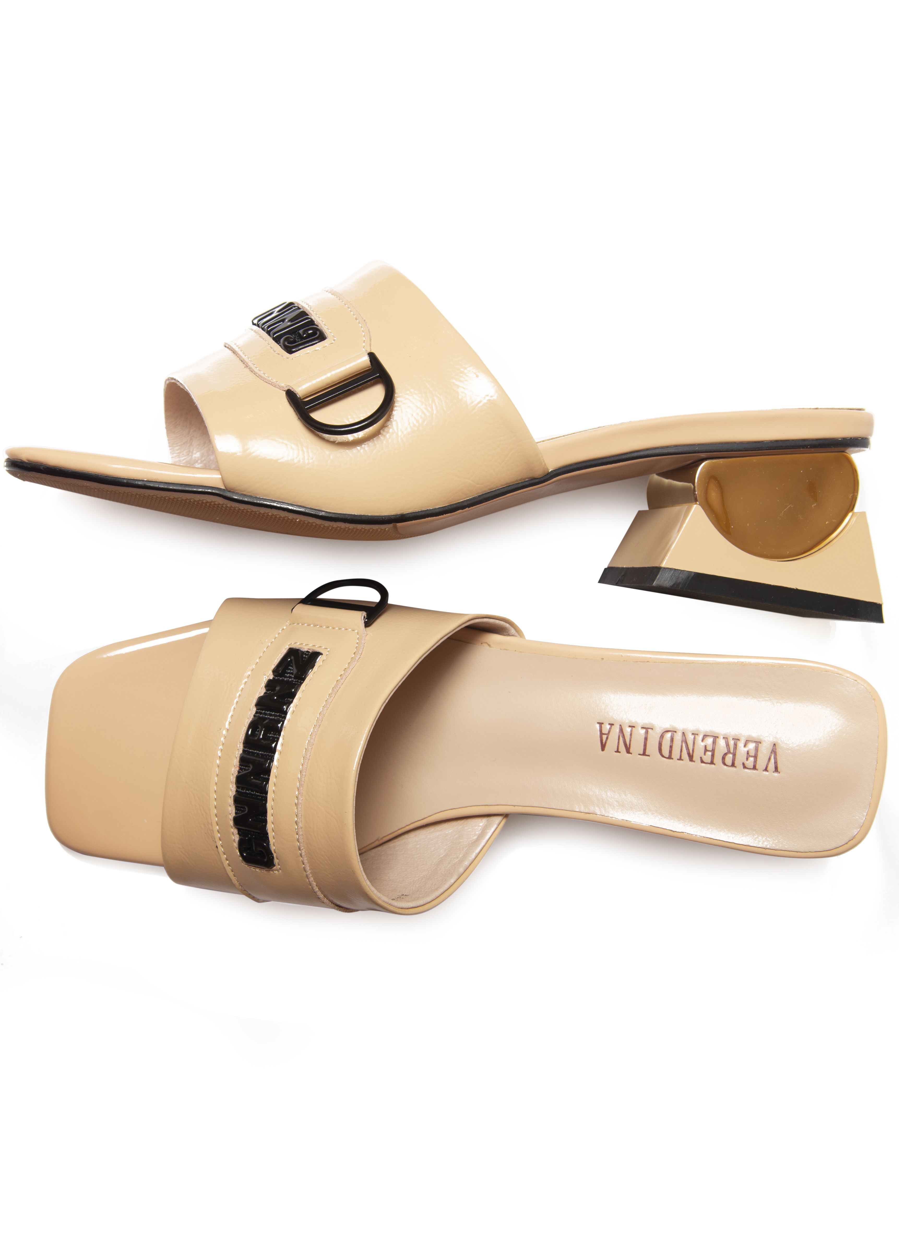 Мюли Verendina 00893 Бежевые