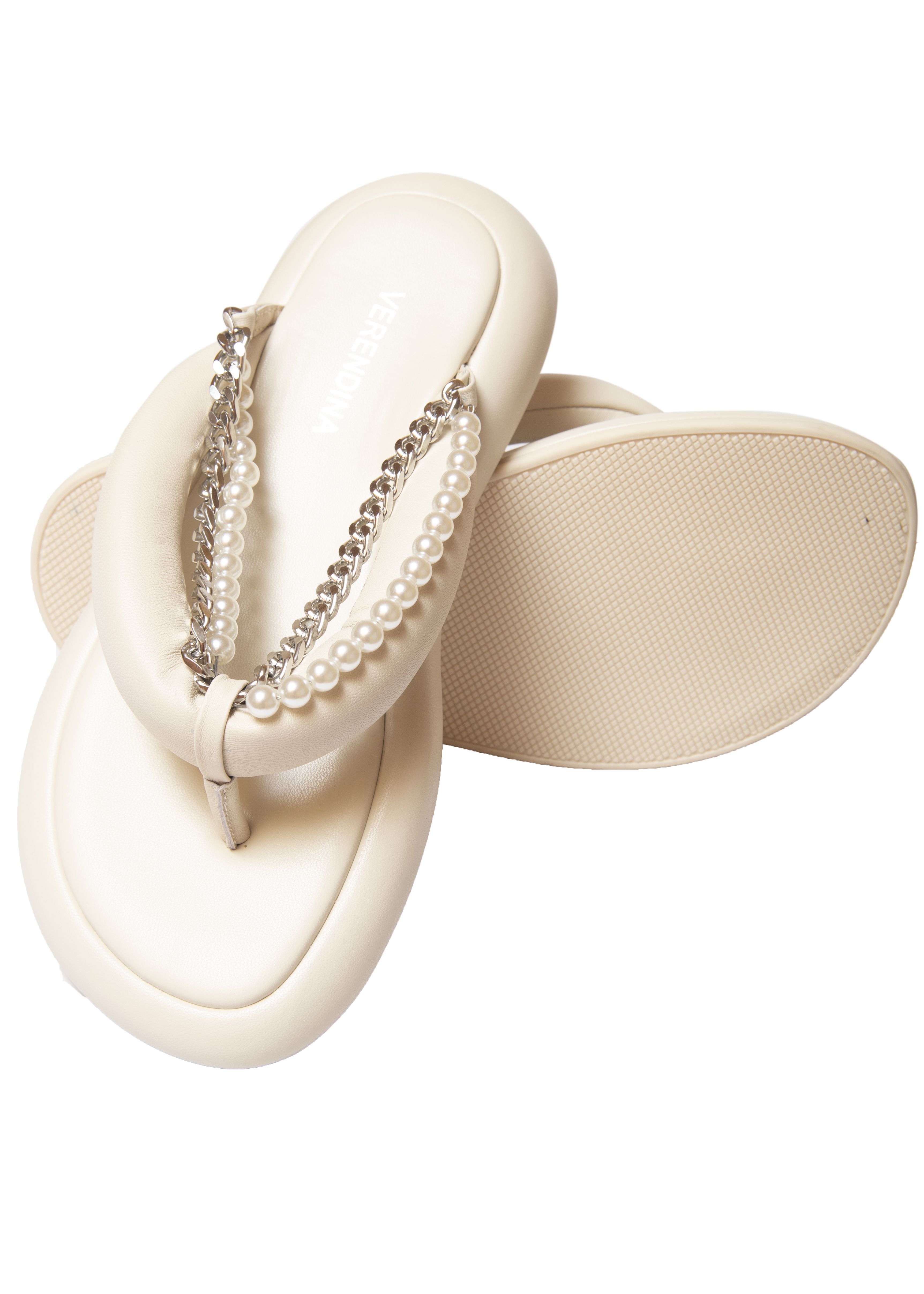 Шлепанцы Verendina 00891 Кремовые