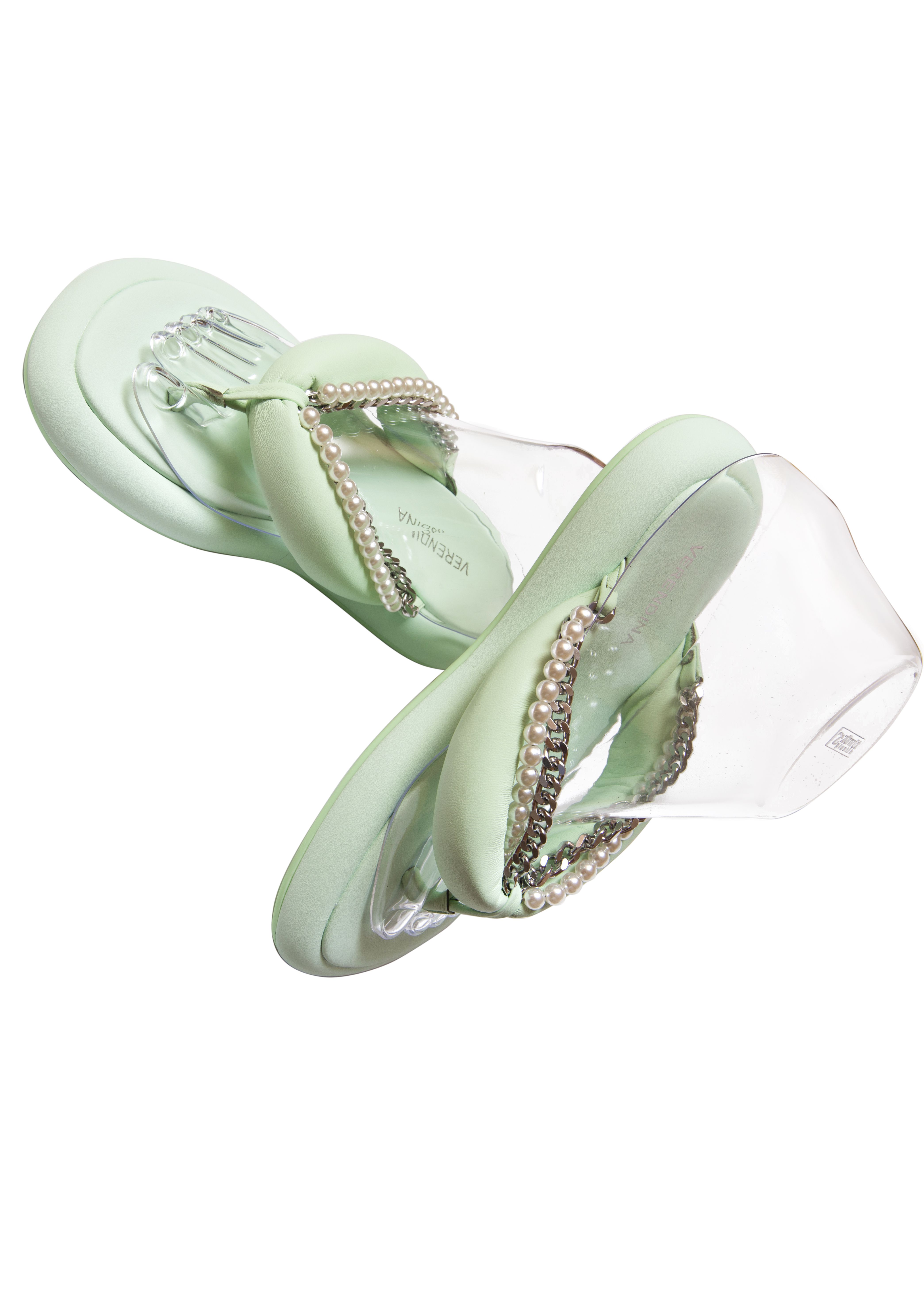 Шлепанцы Verendina 00892 Зеленые