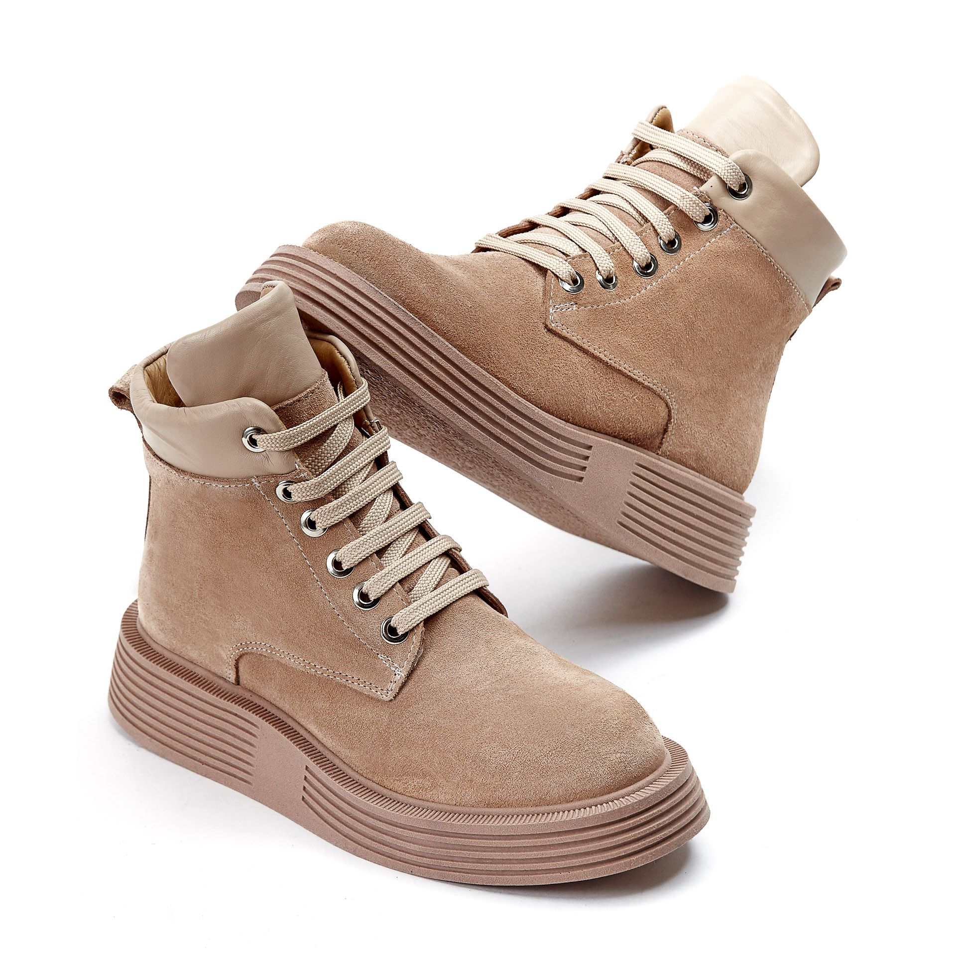 Ботинки Evromoda 00982 Бежевые