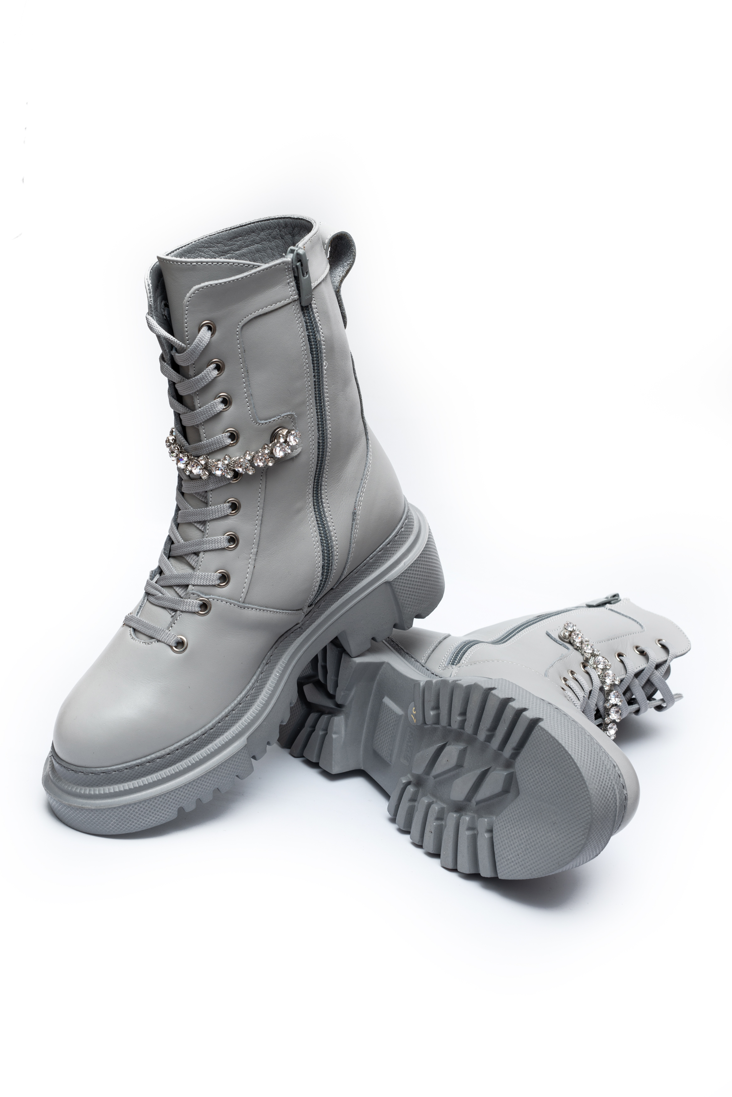 Ботинки Mario Muzi 00976 Серые