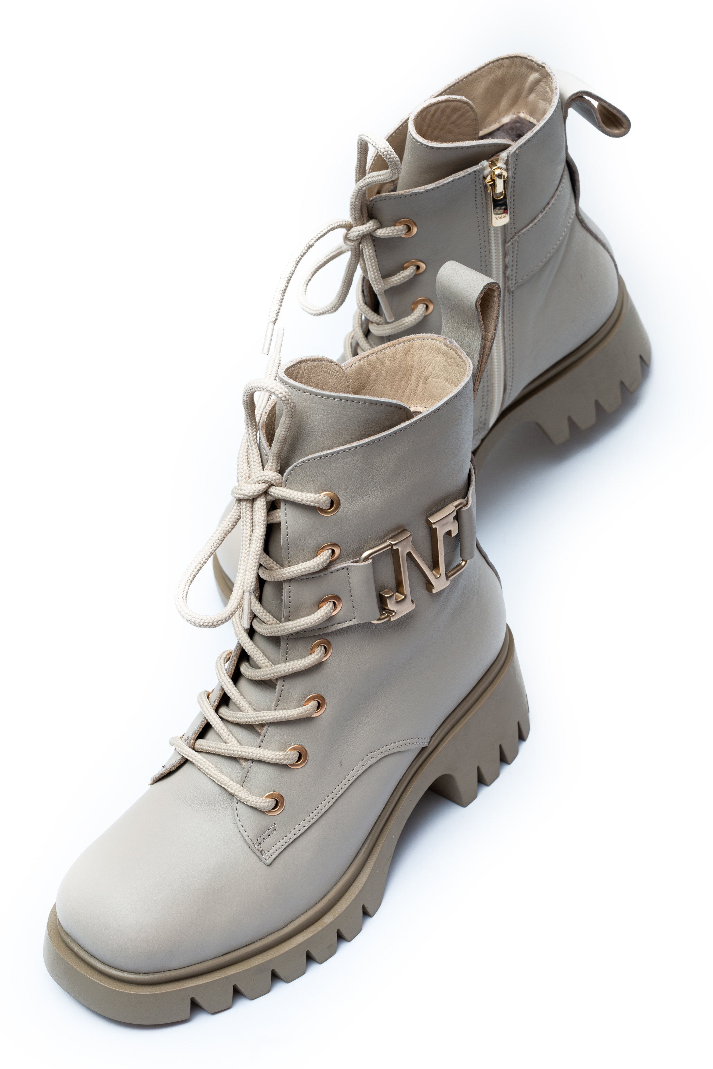 Ботинки Evromoda 00975 Бежевые