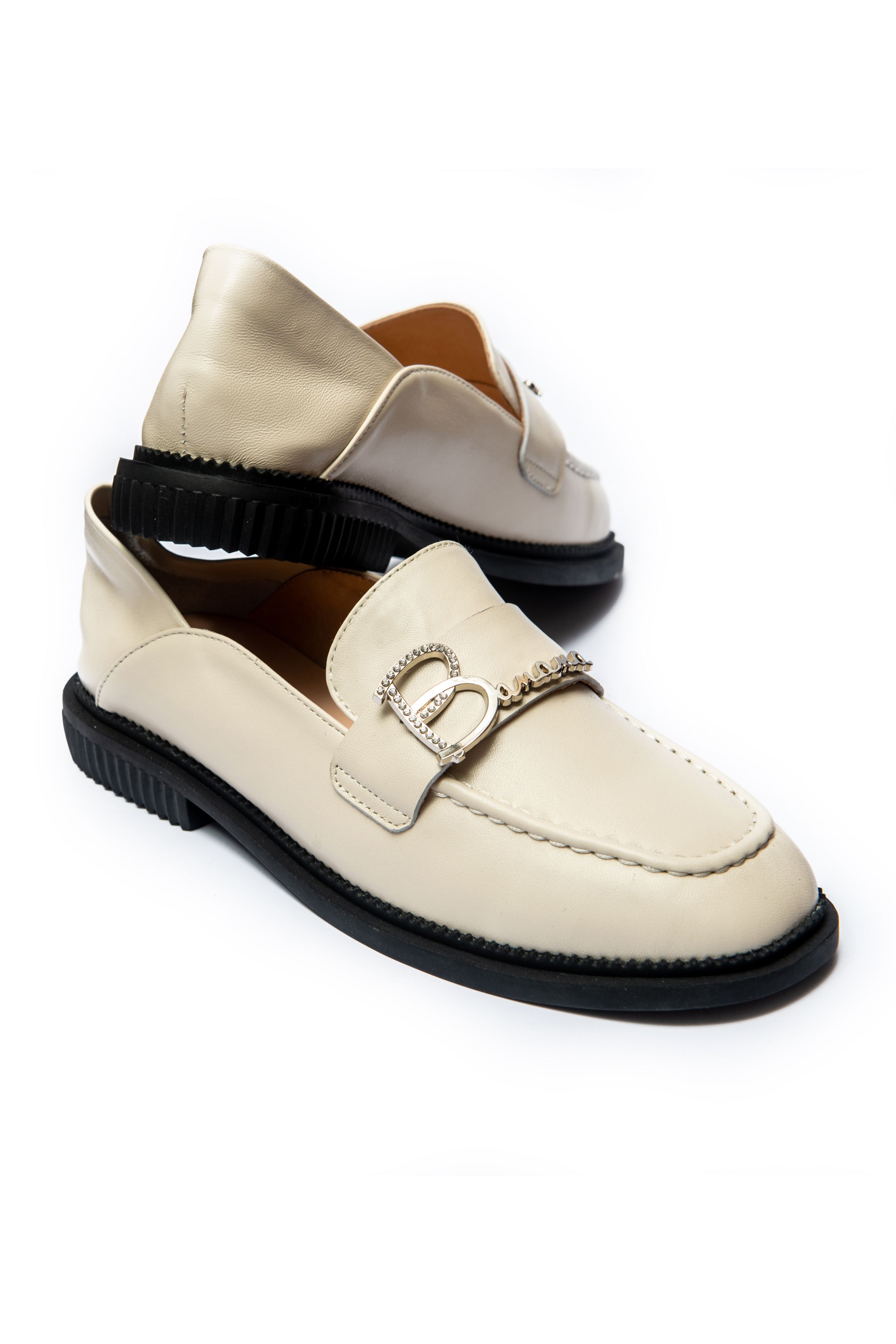 Лоферы Verendina 00013 Бежевые