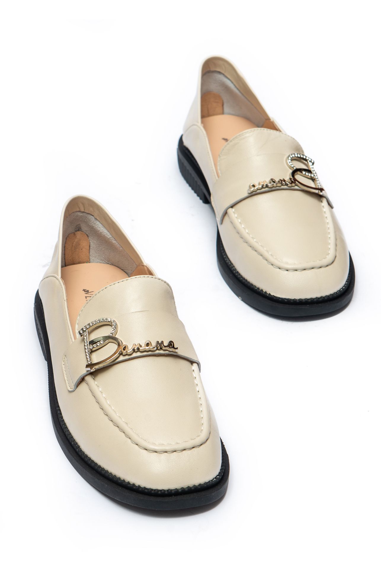 Лоферы Verendina 00013 Бежевые