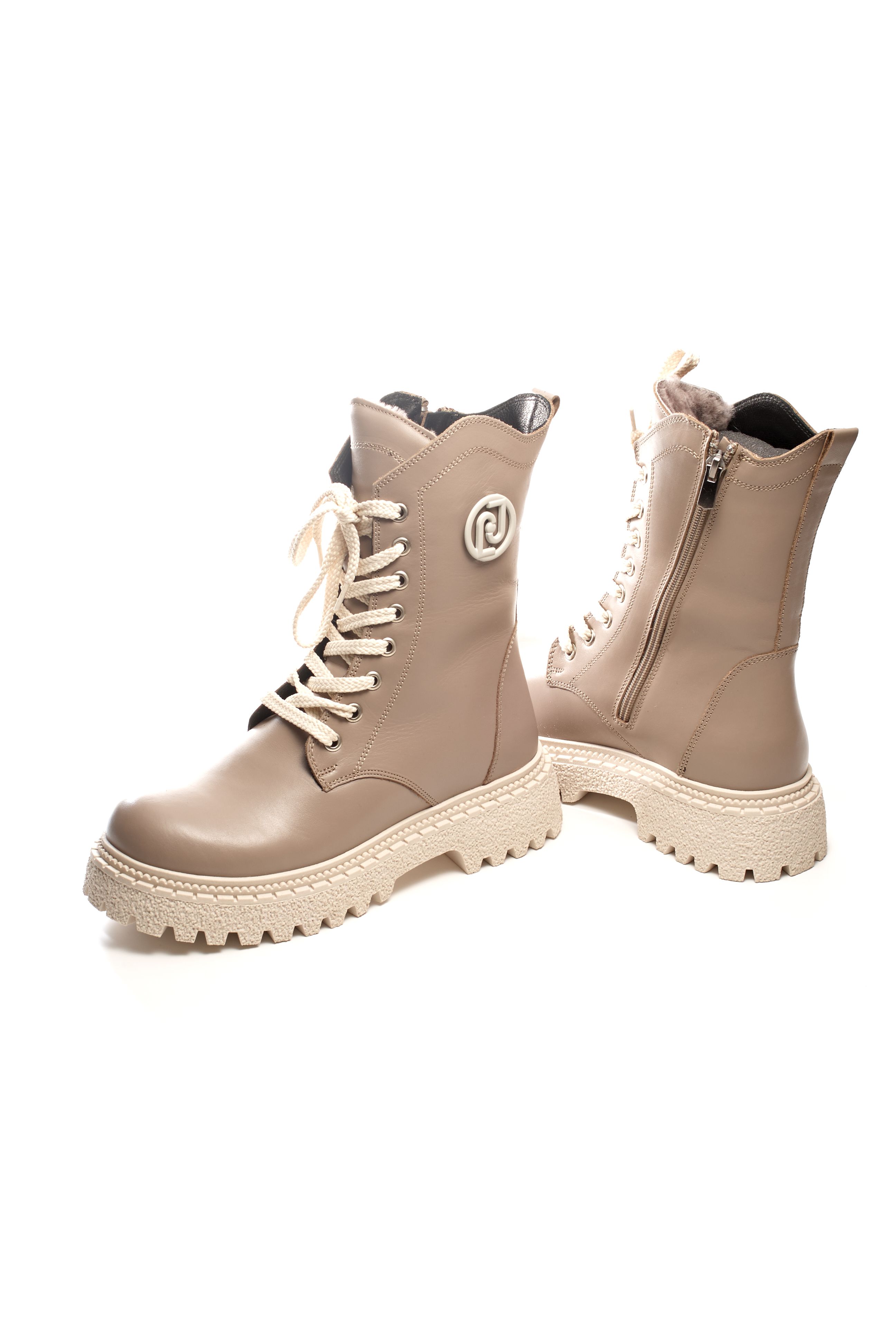 Ботинки Evromoda 01006 Бежевые