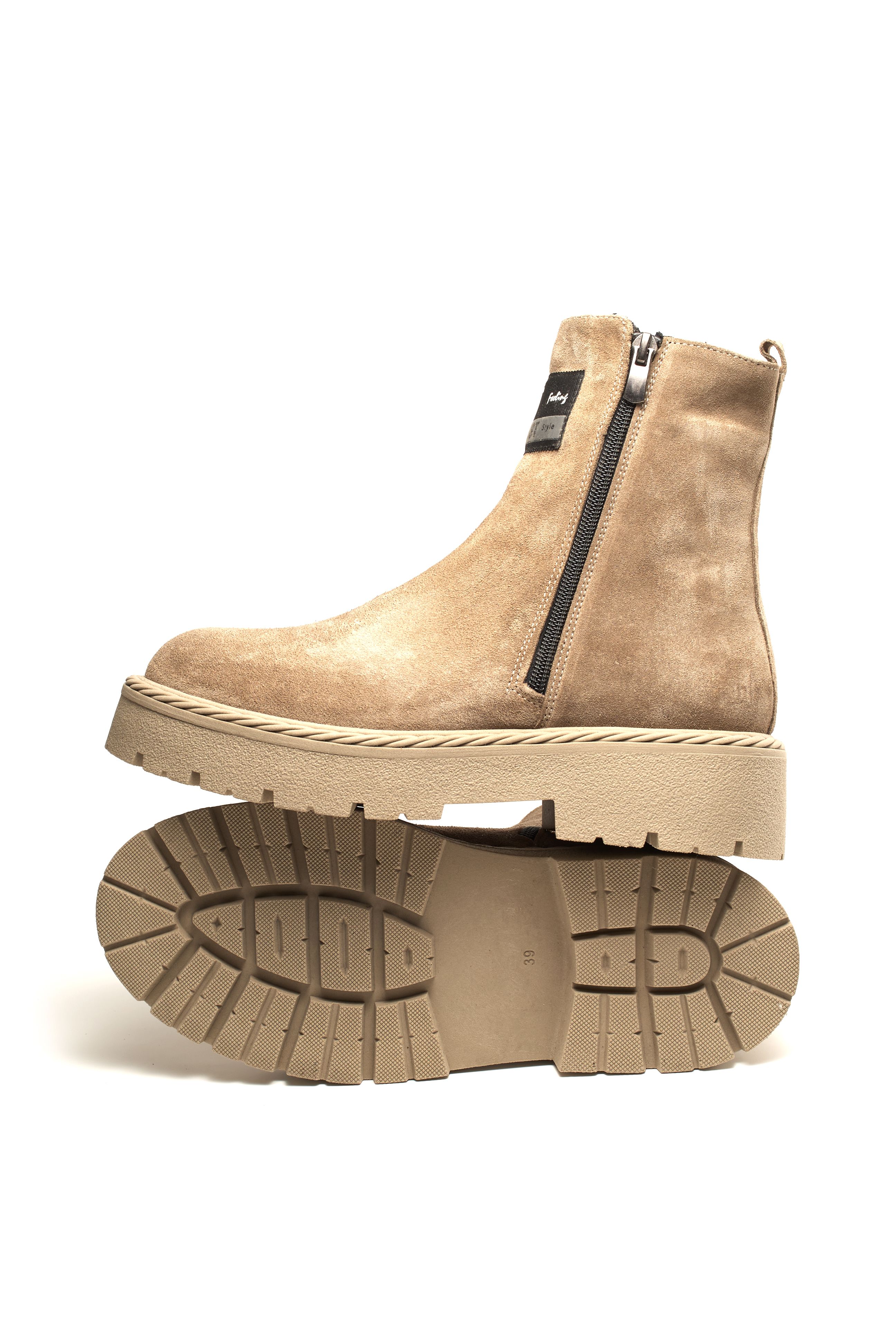 Ботинки Evromoda 00994 Бежевые