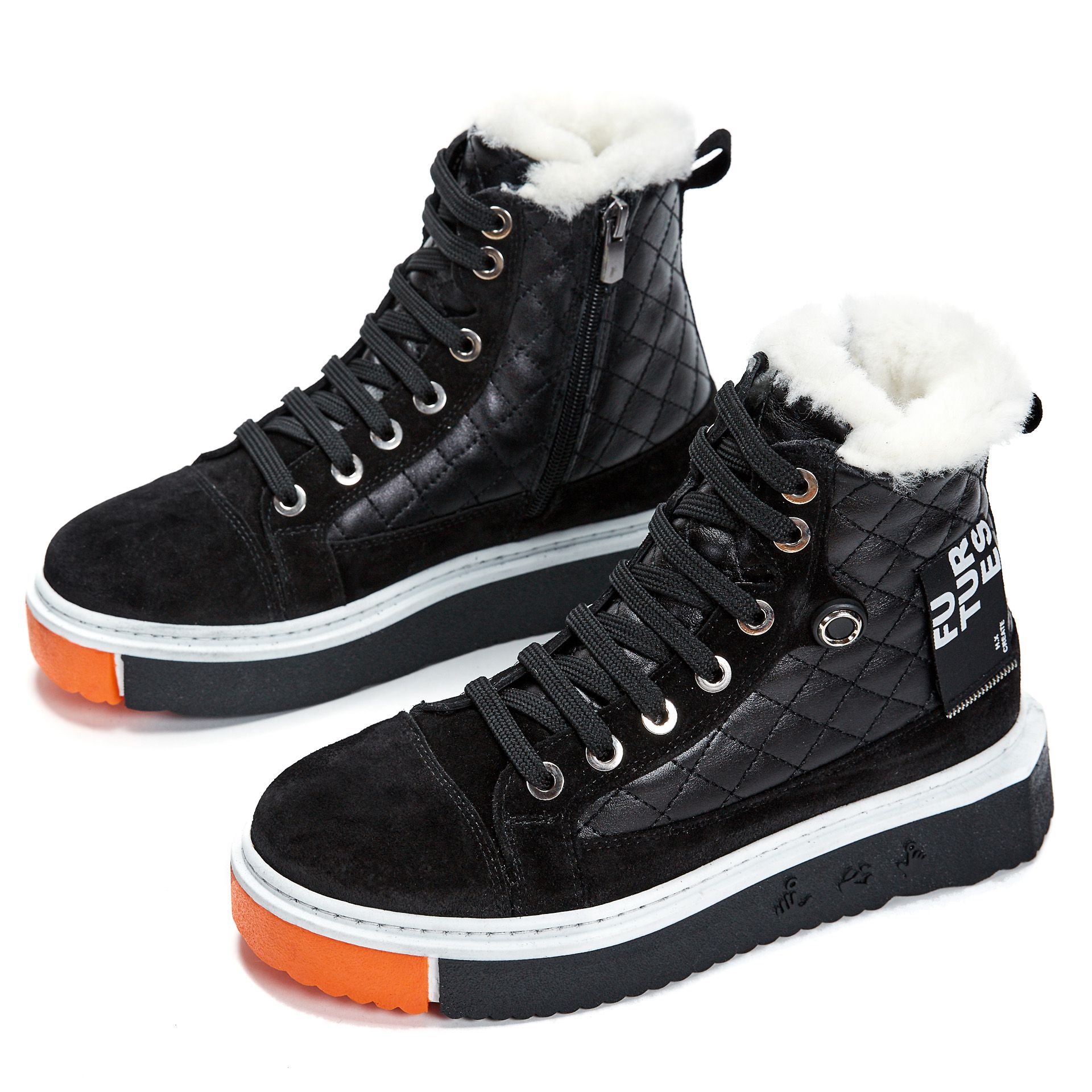 Ботинки  Evromoda 01012 Черные