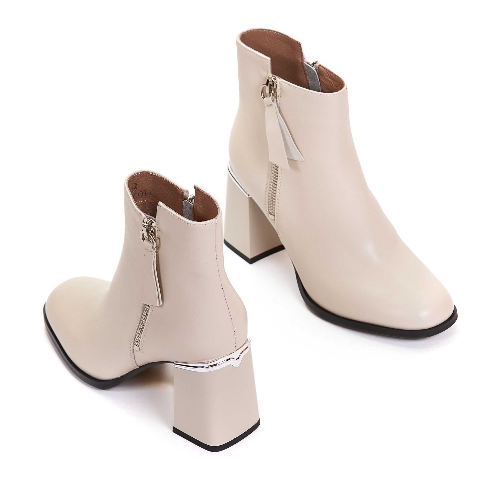 Ботильоны Brocoly 01028 Бежевые