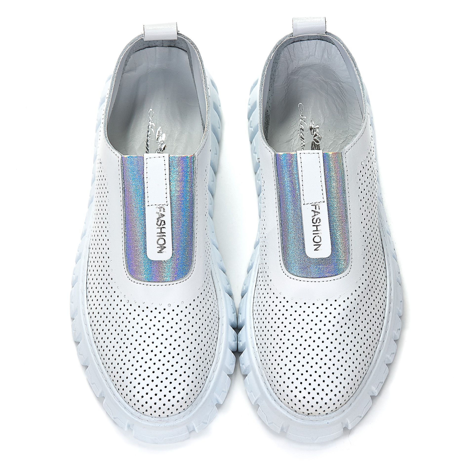 Слипоны Magnolya 01035 Белые