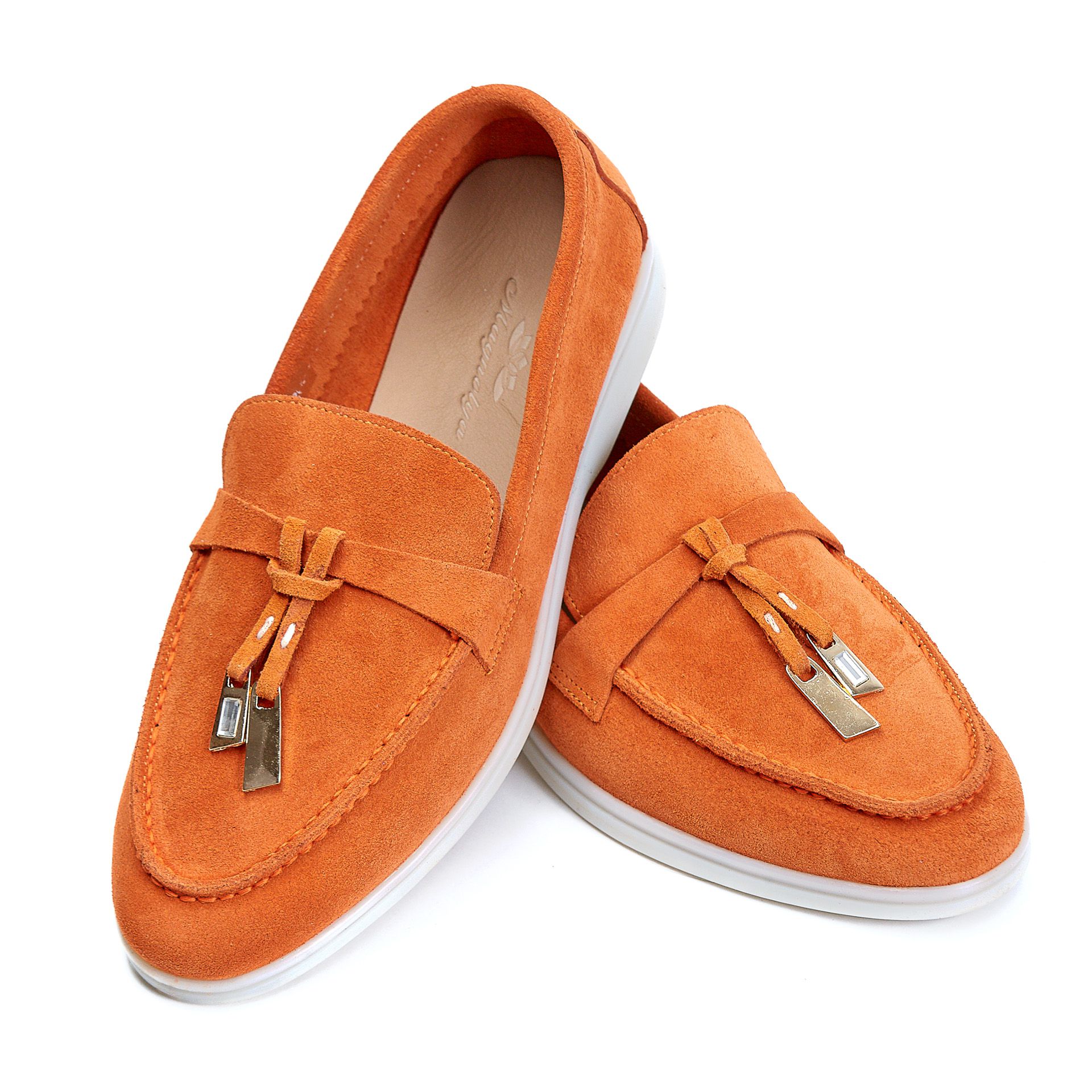 Лоферы Magnolya 01048 Оранжевые