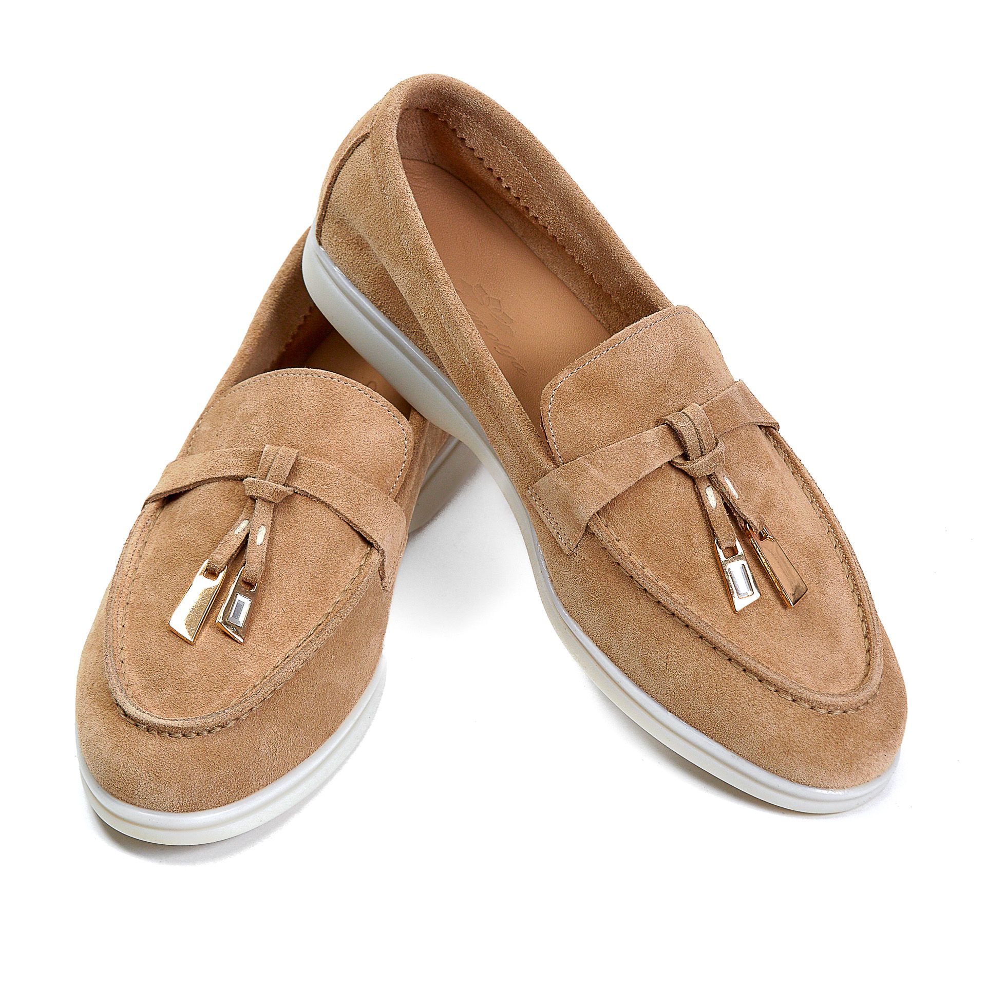 Лоферы Magnolya 01047 Бежевые