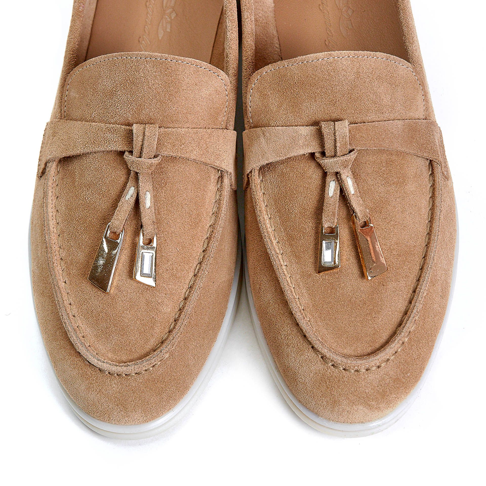 Лоферы Magnolya 01047 Бежевые