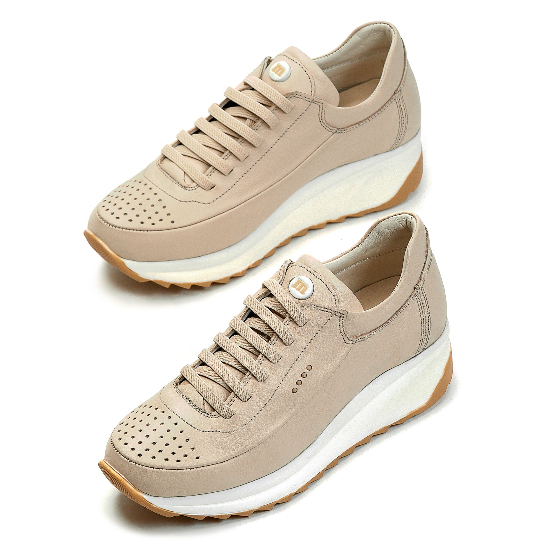 Кроссовки MD 01039 Бежевые