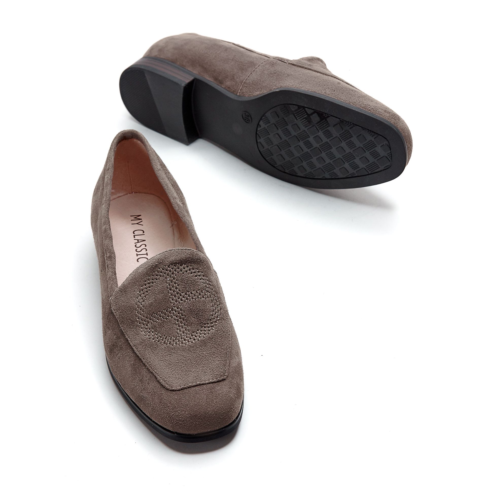 Лоферы My Classic 01034 Бежевые