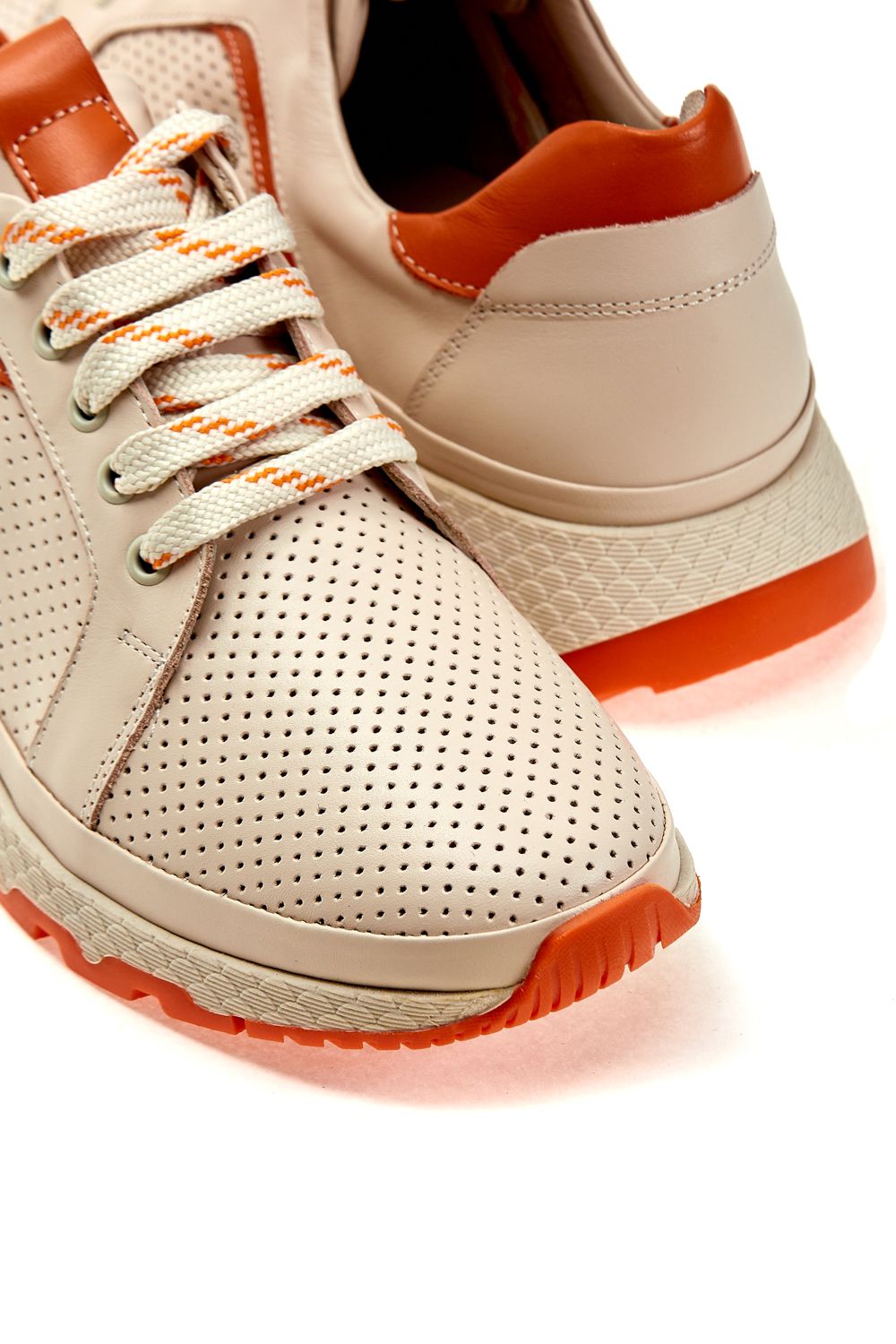 Кроссовки Evromoda 01072 Бежевые