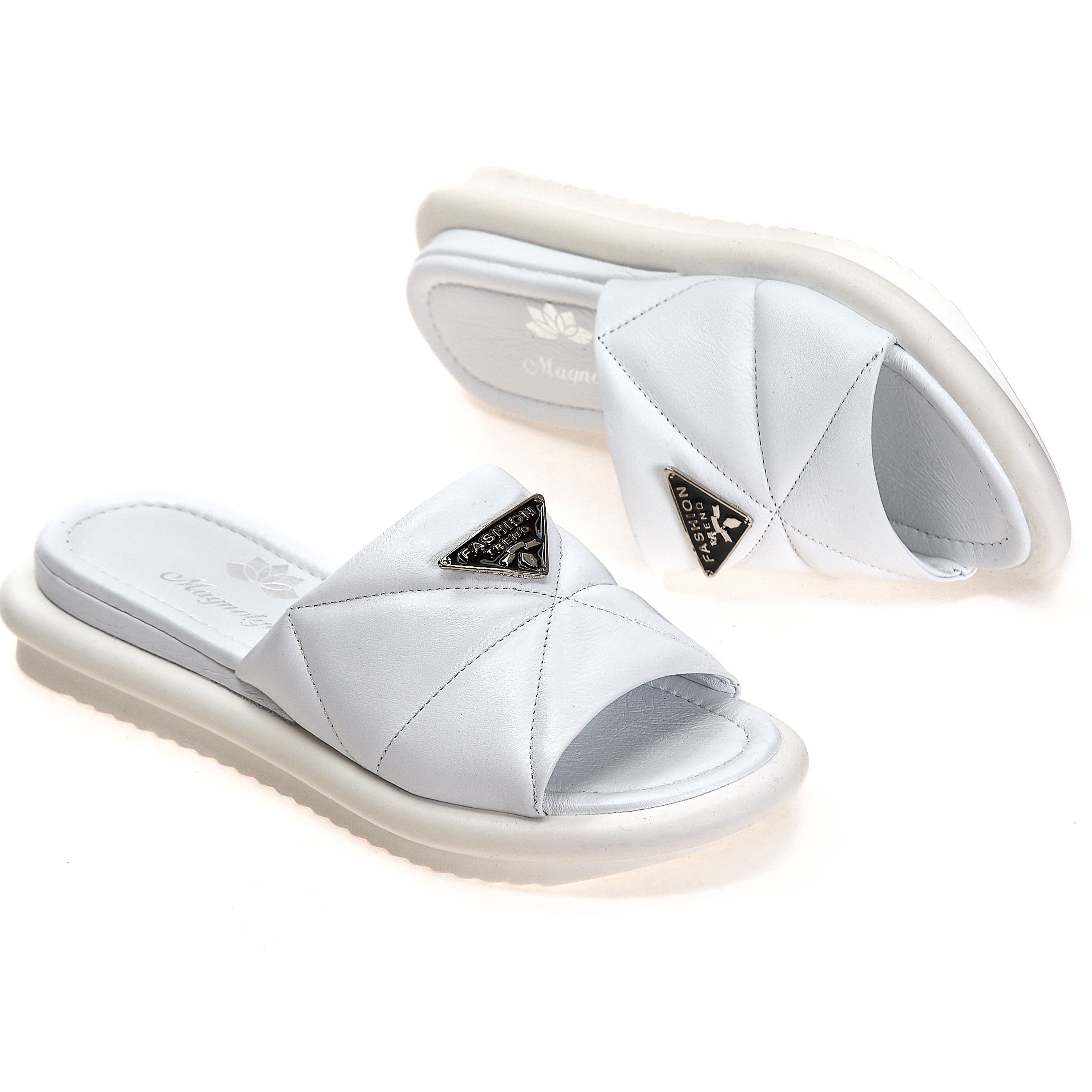 Шлепанцы Magnolya 01149 Белые