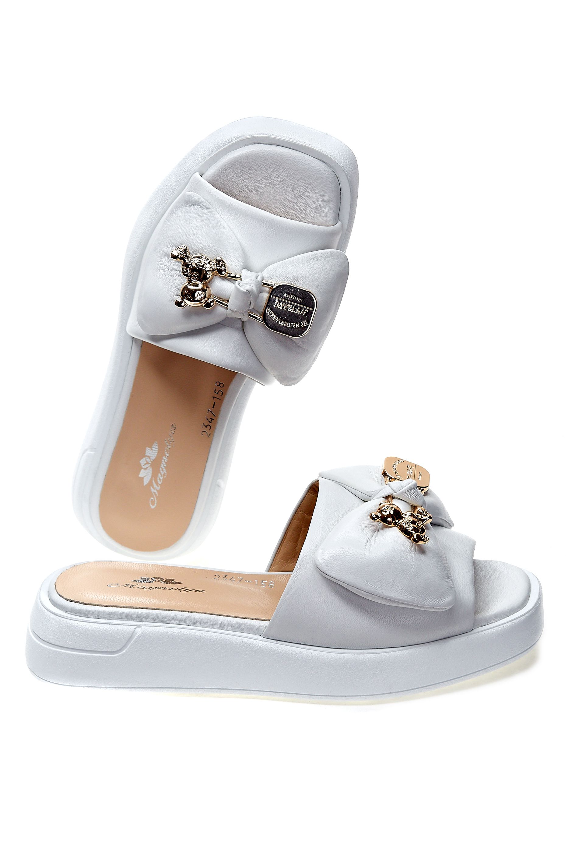 Шлепанцы Magnolya 01140 Белые