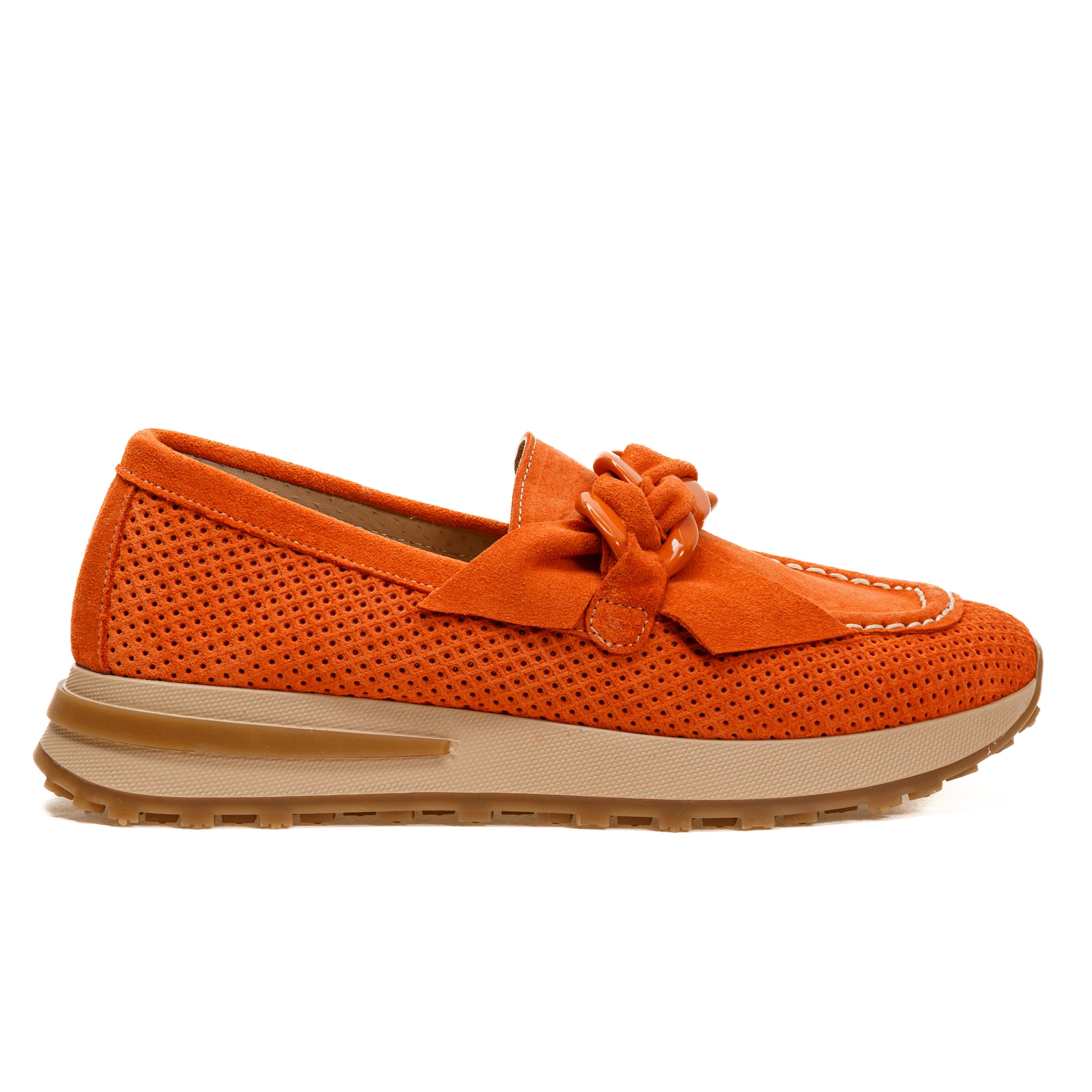 Лоферы Evromoda 01166 Оранжевые