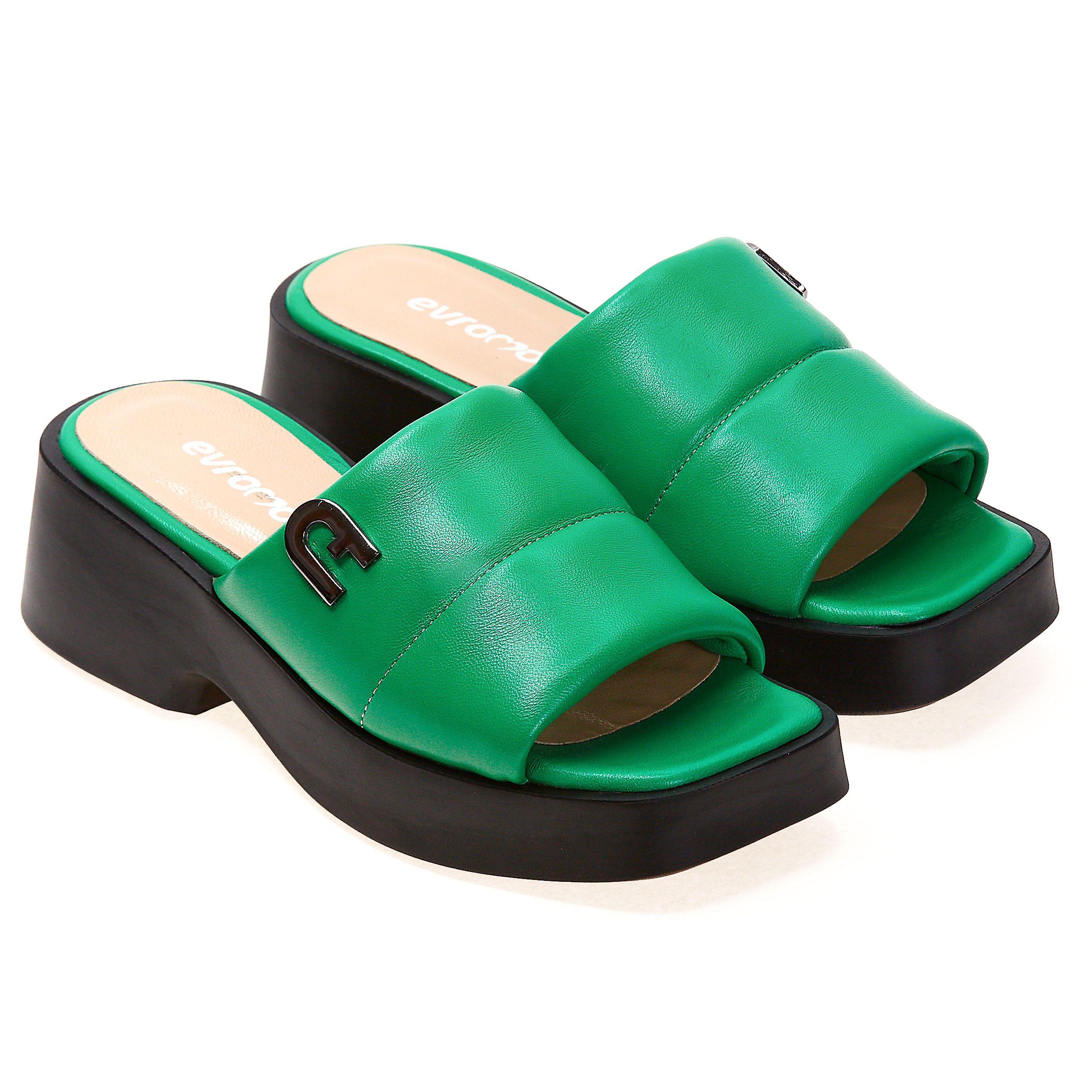 Шлепанцы Evromoda 01154 Зеленые