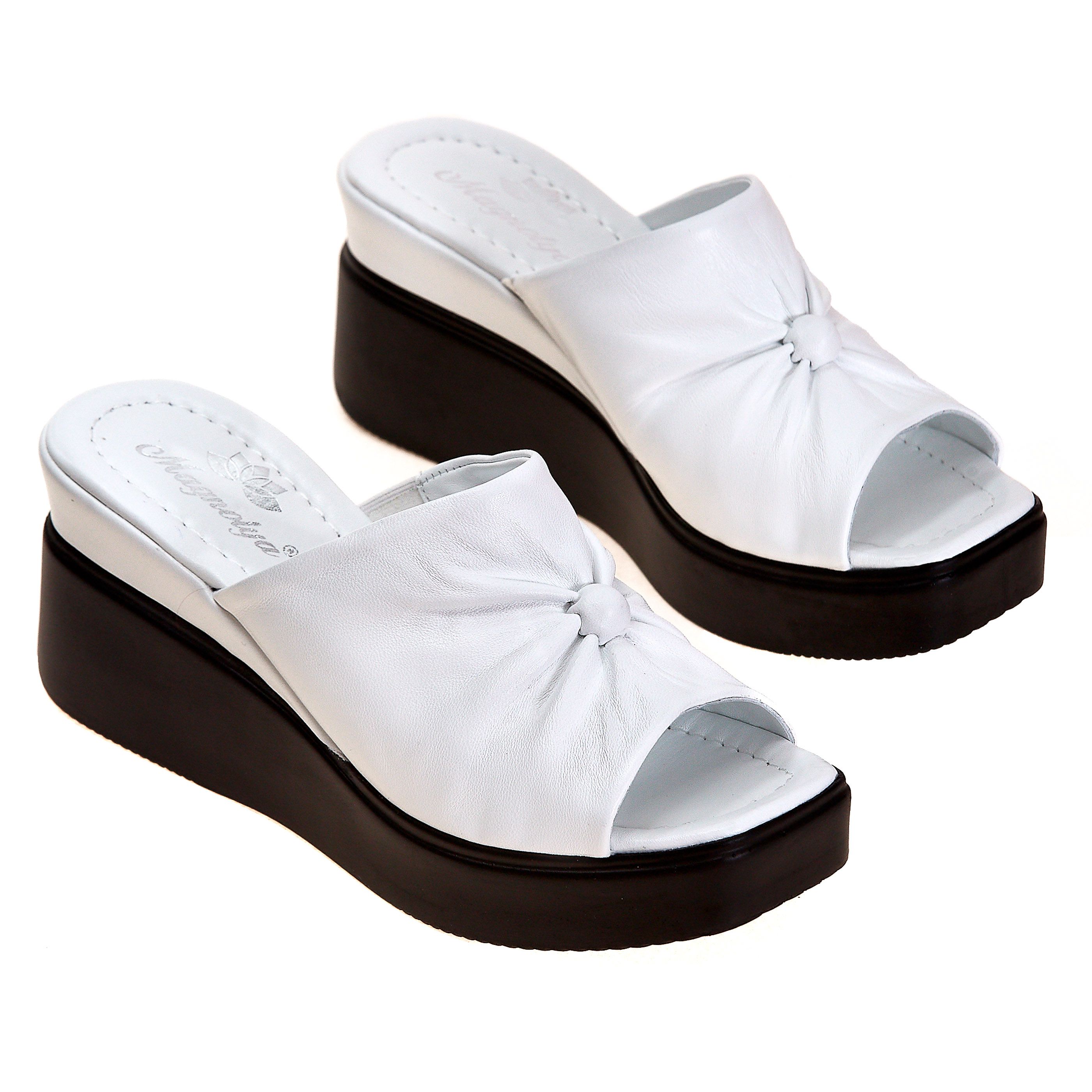 Шлепанцы Magnolya 01147 Белые