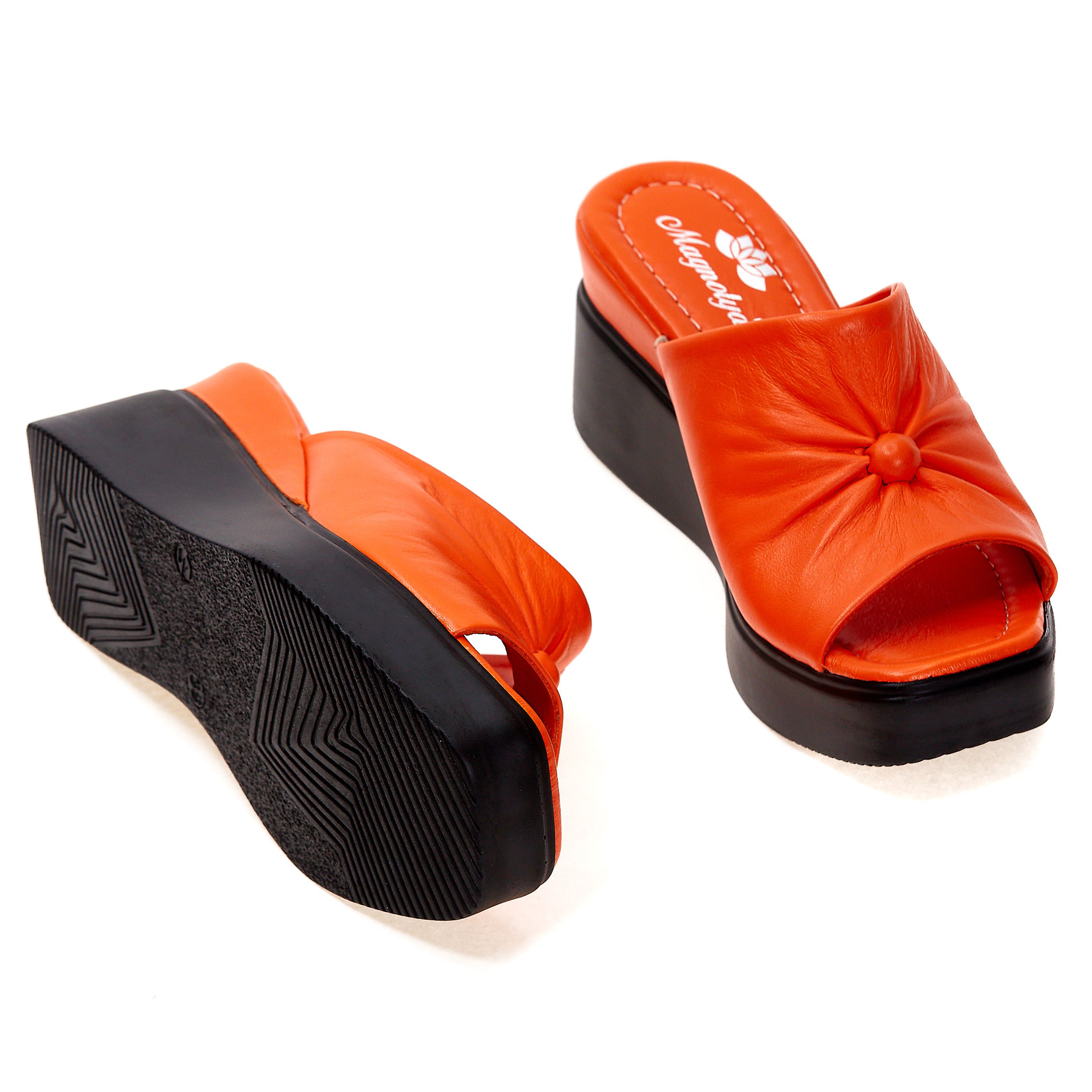 Шлепанцы Magnolya 01146 Оранжевые