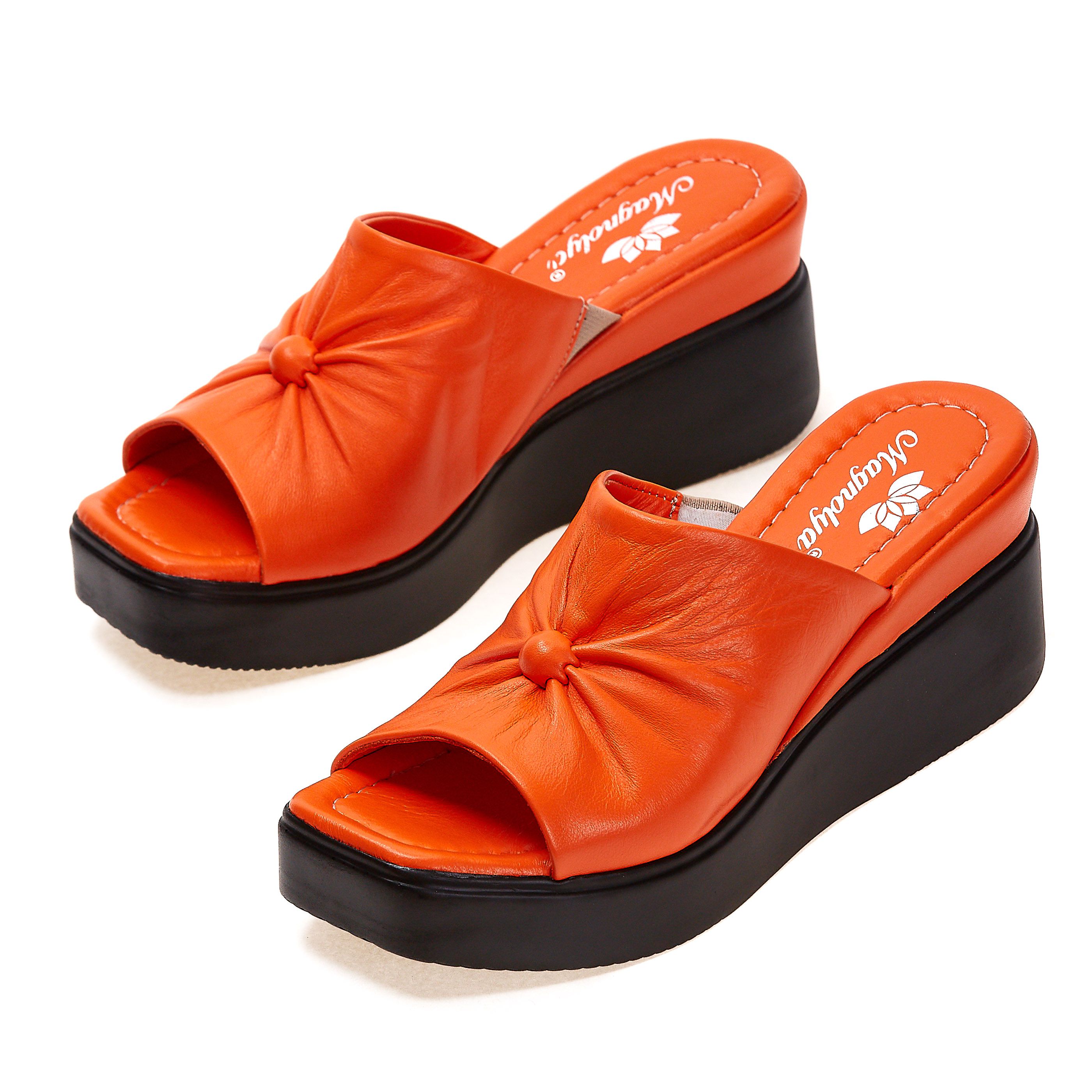 Шлепанцы Magnolya 01146 Оранжевые