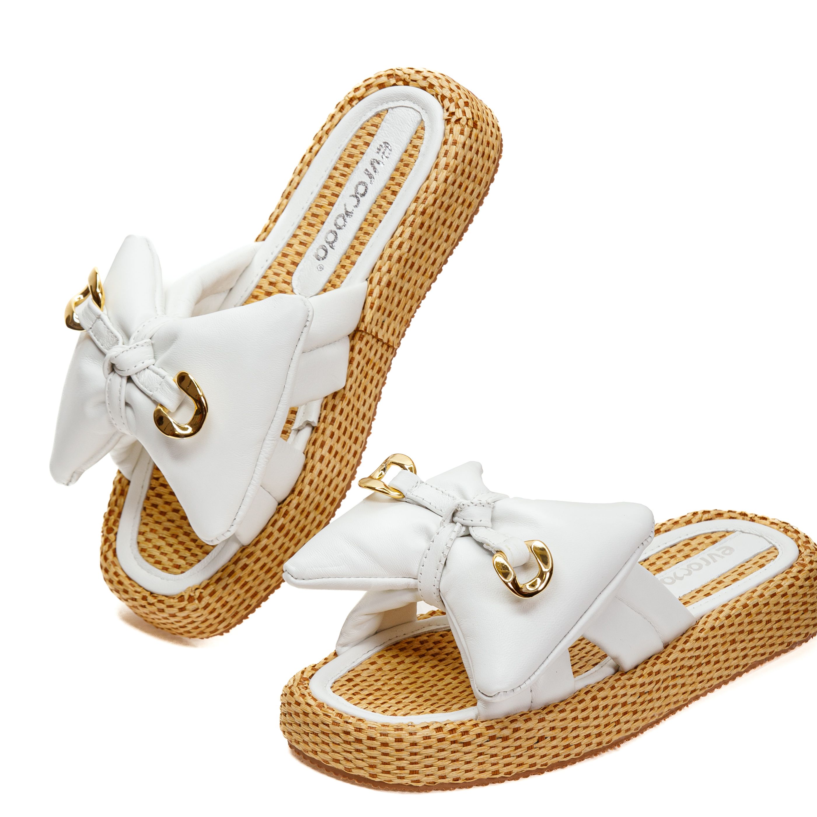 Шлепанцы Evromoda 01176 Белые