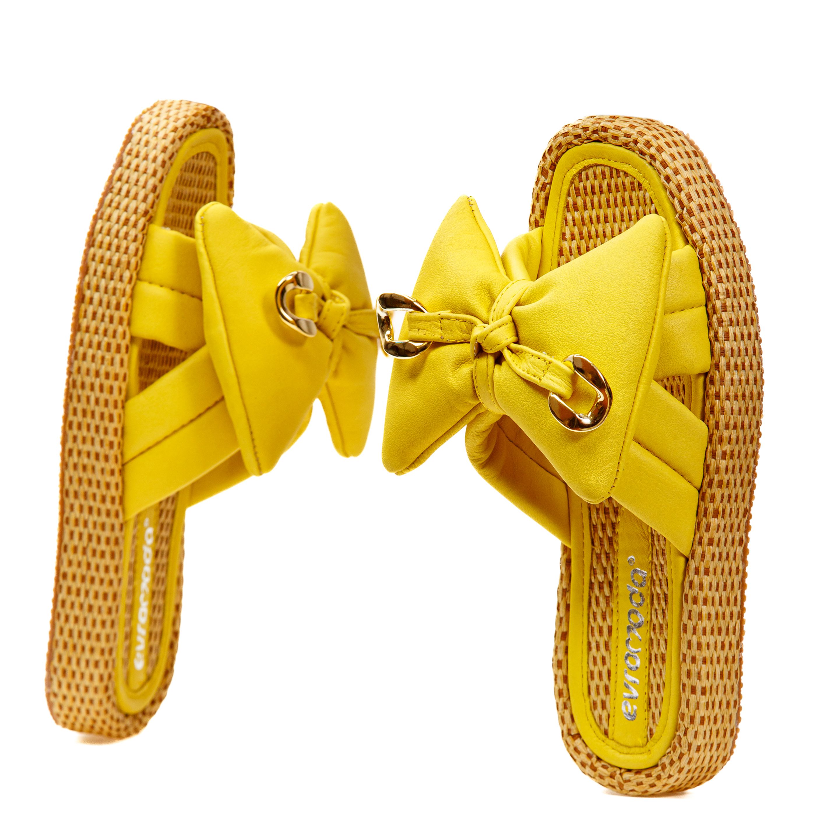 Шлепанцы Evromoda 01177 Желтые