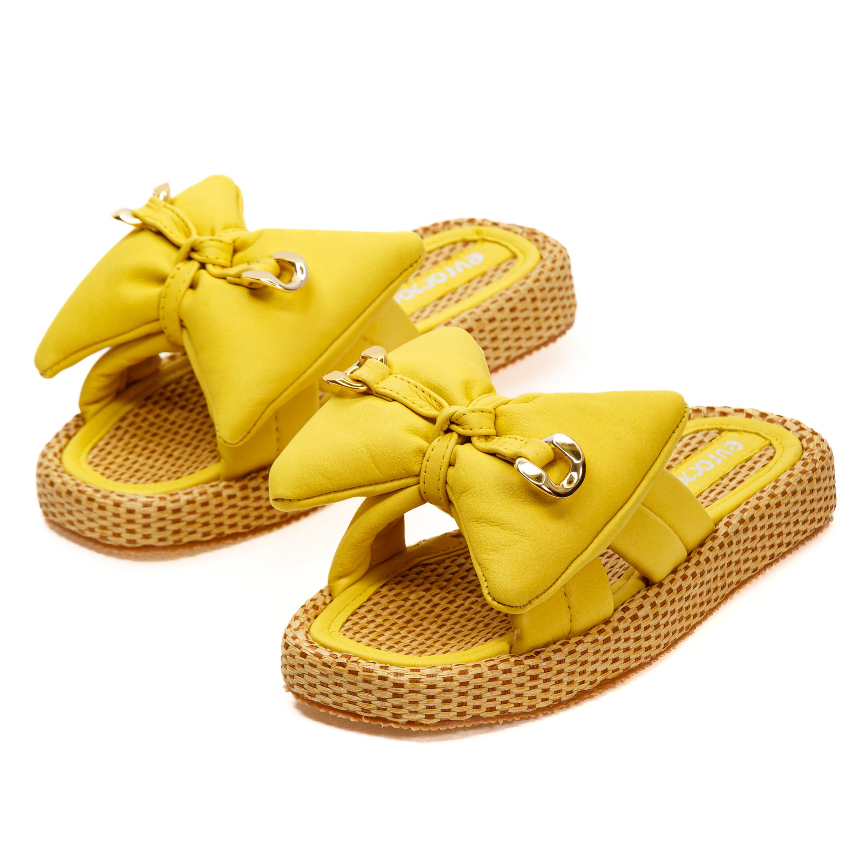 Шлепанцы Evromoda 01177 Желтые