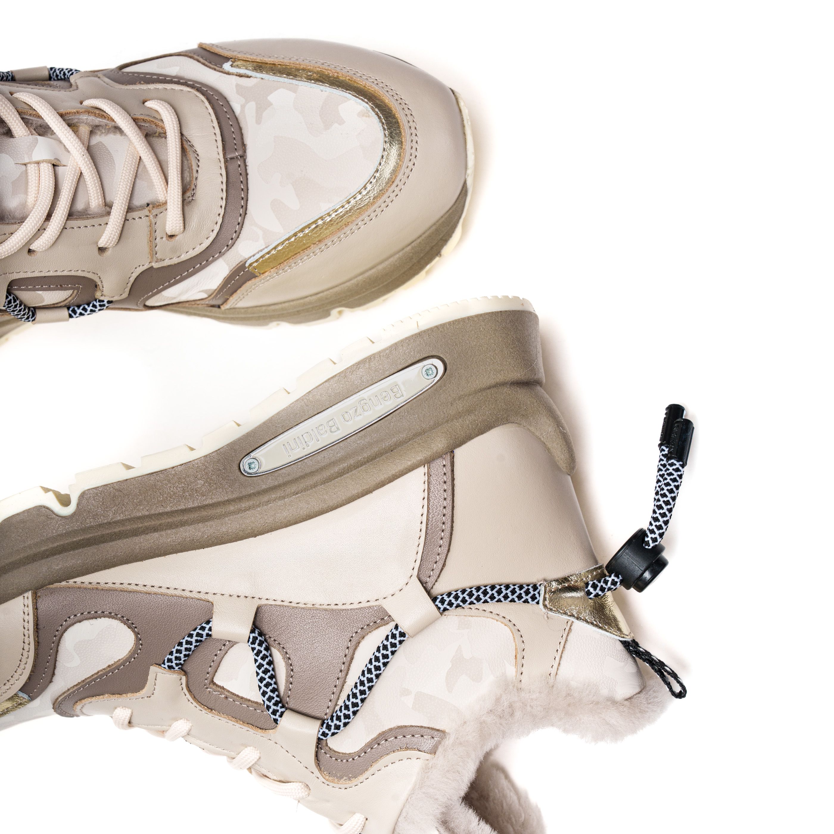 Кроссовки Bengzo Baldini 01272 Бежевые