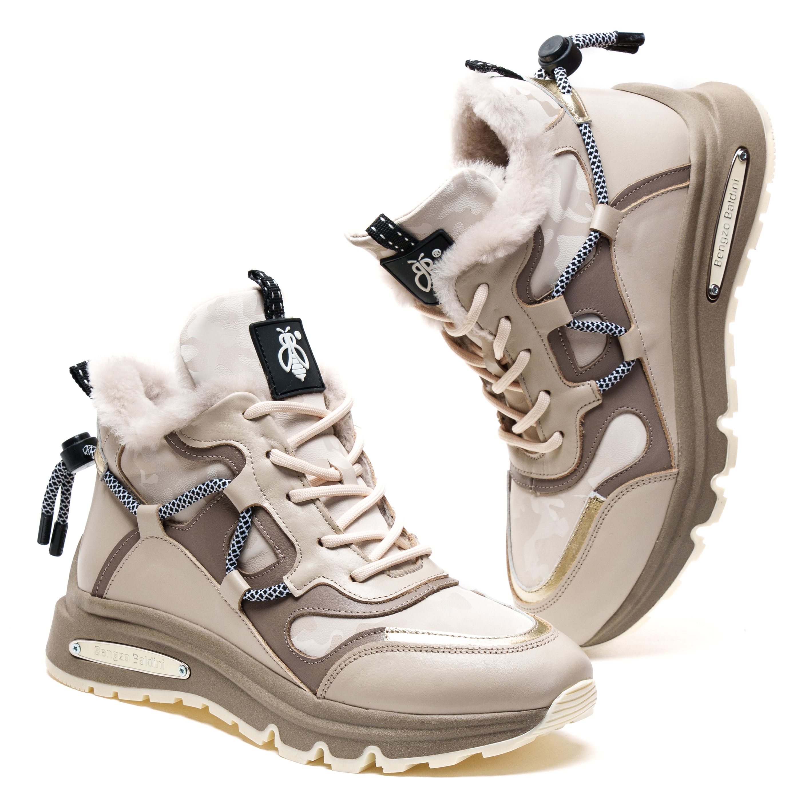 Кроссовки Bengzo Baldini 01272 Бежевые