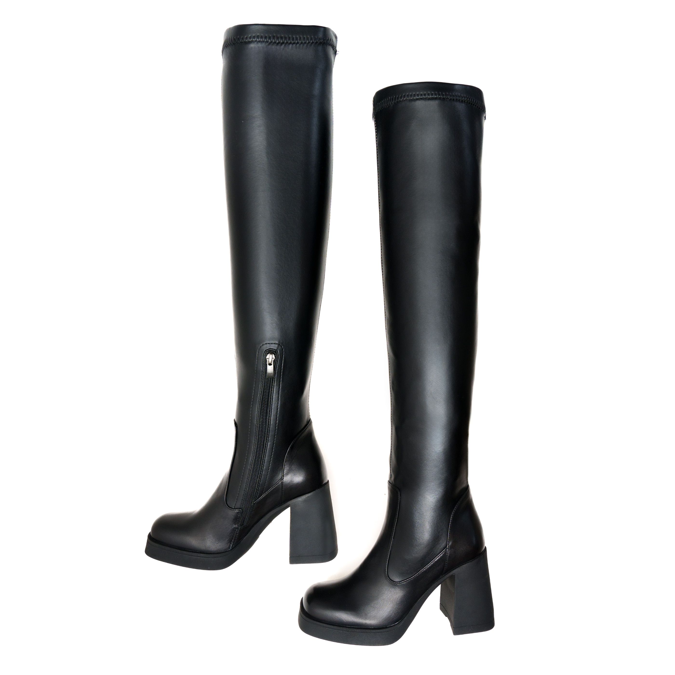 Ботфорты-чулки Evromoda 01294 Черные