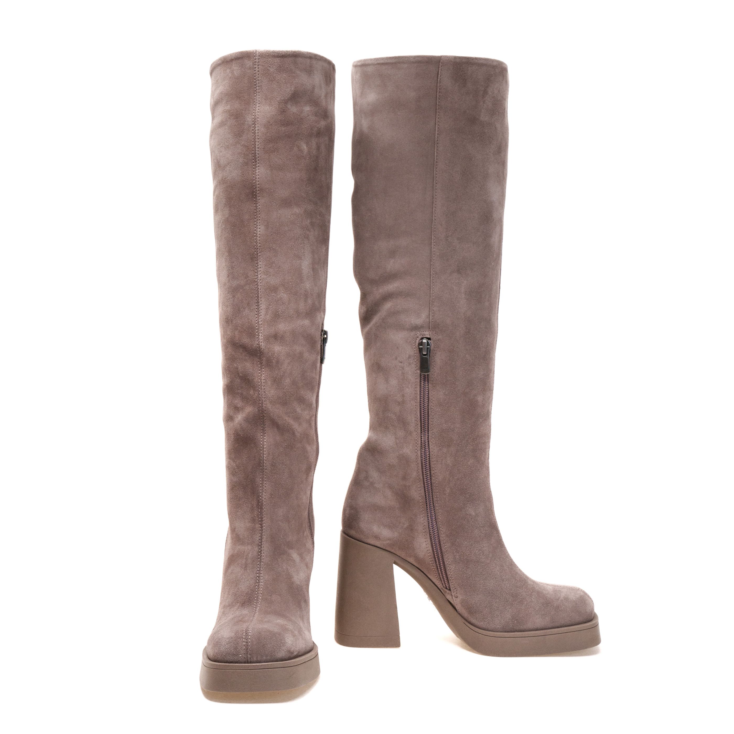 Сапоги Evromoda 01295 Бежевые