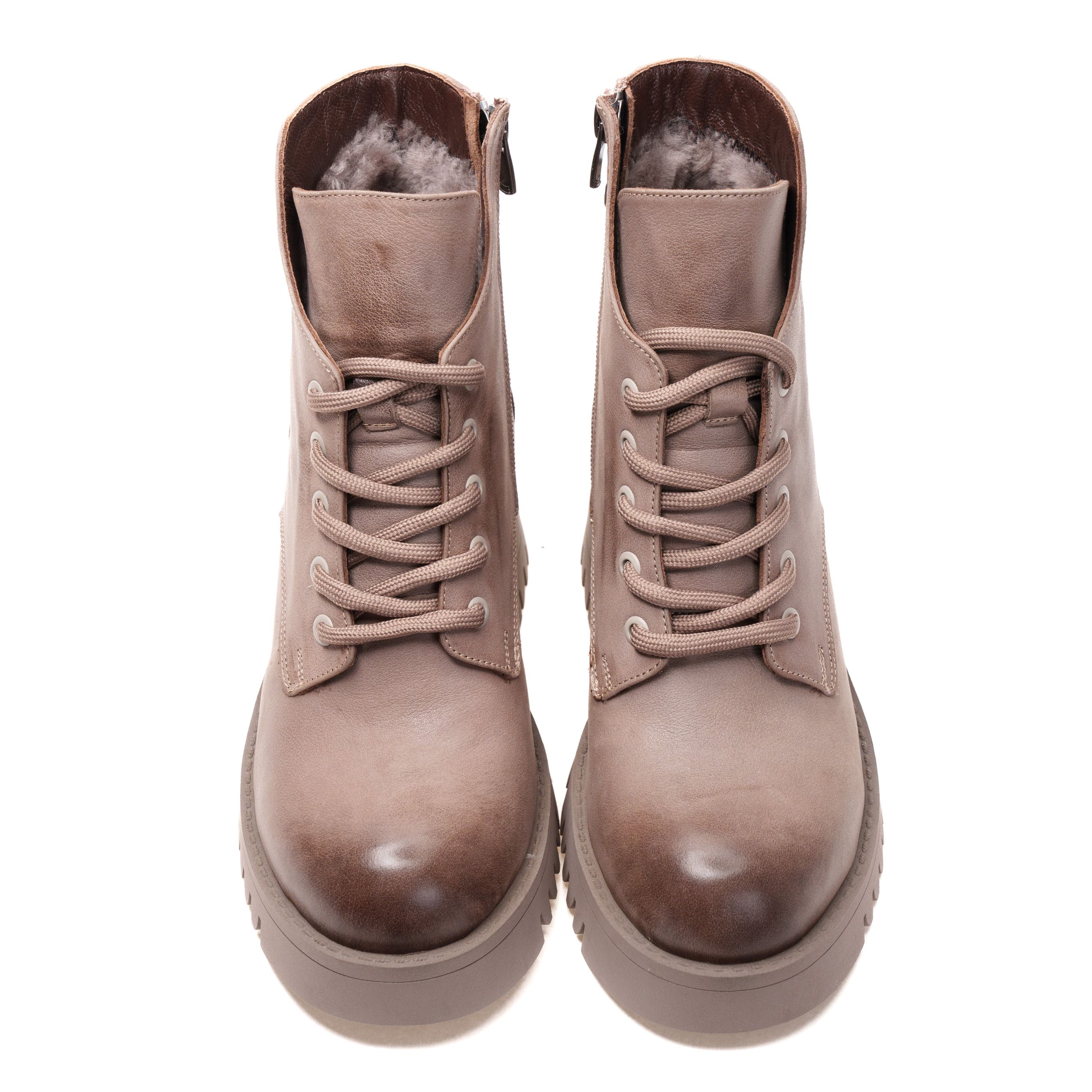 Ботинки Evromoda 01297 Бежевые