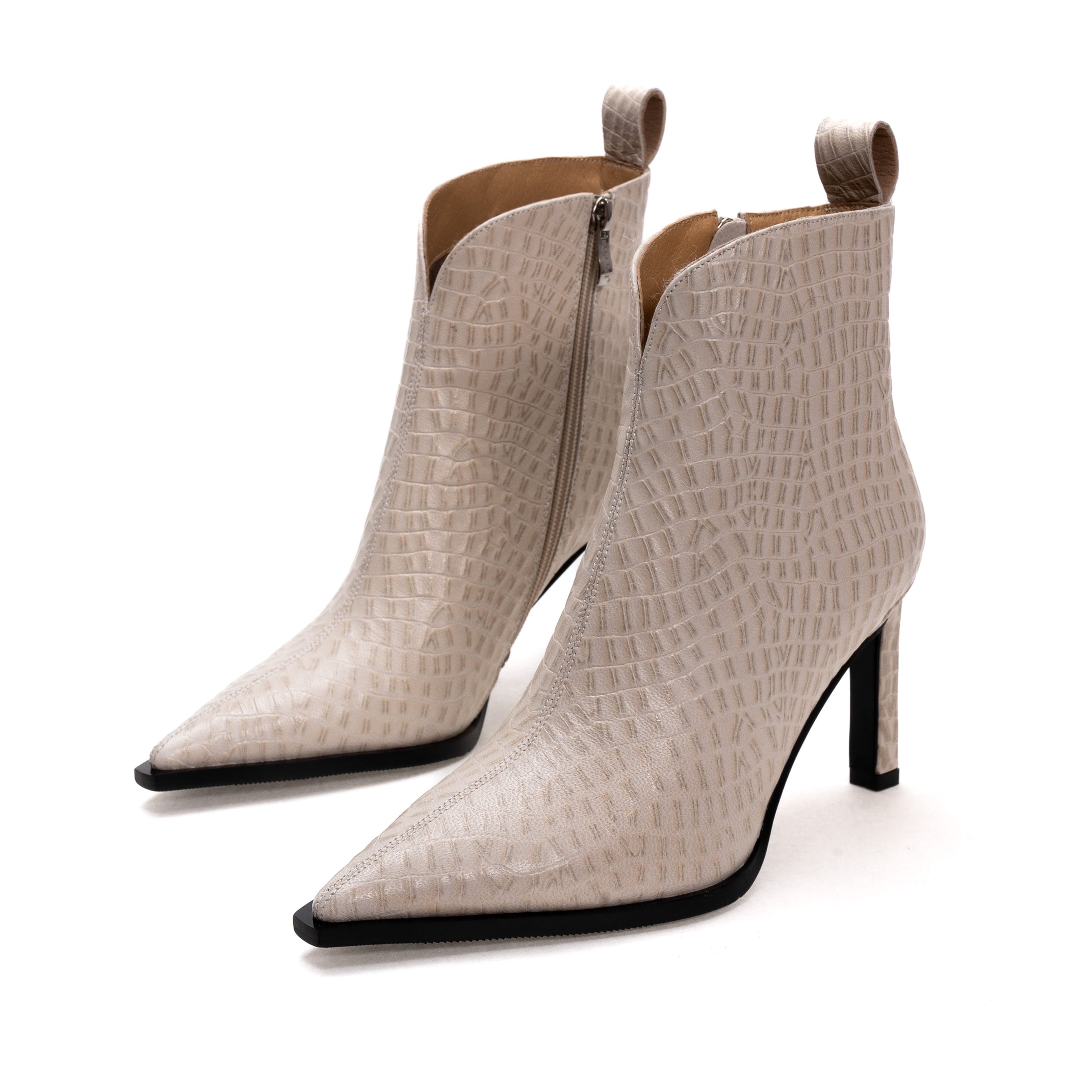 Ботильоны Brocoly 01343 Бежевые