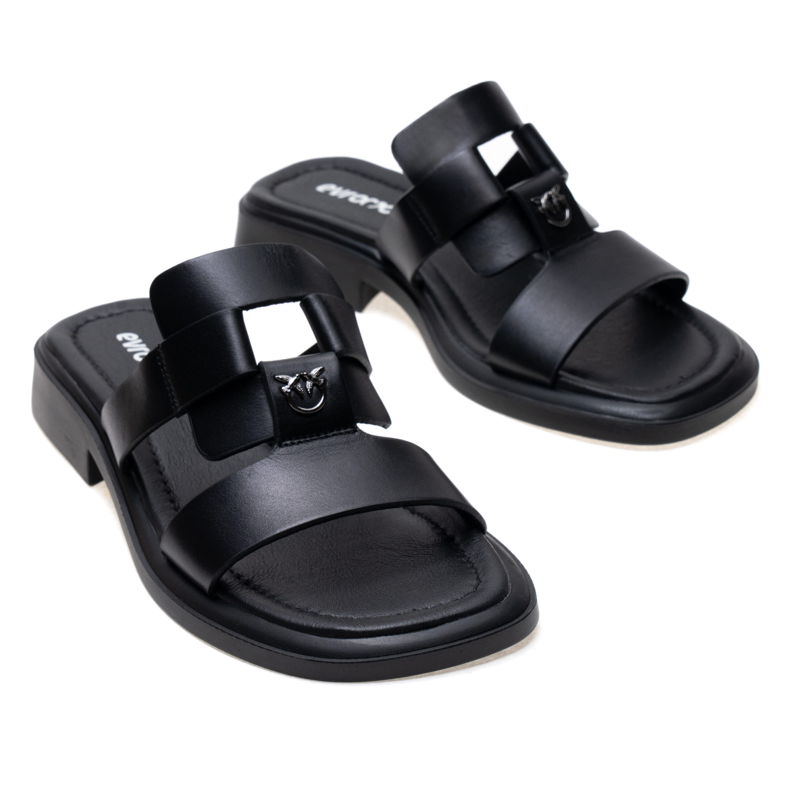 149-3688-35-1 Шльопанці Evromoda 01450 Чорні - Зображення 1