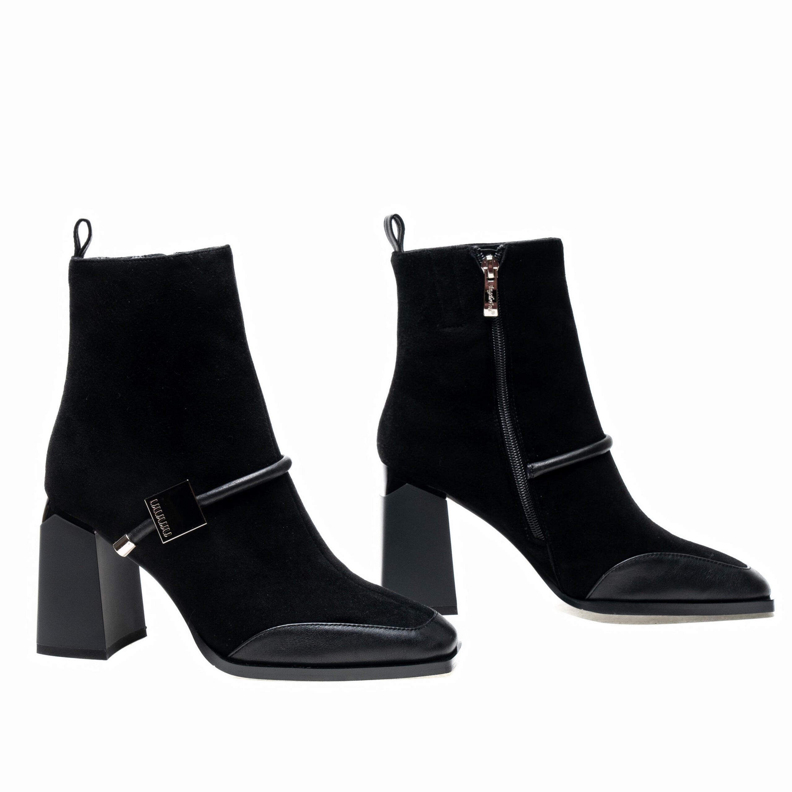 J6982-9765Z-4225-2 Ботильйони AngeloVera 01517 Чорні - Зображення 1