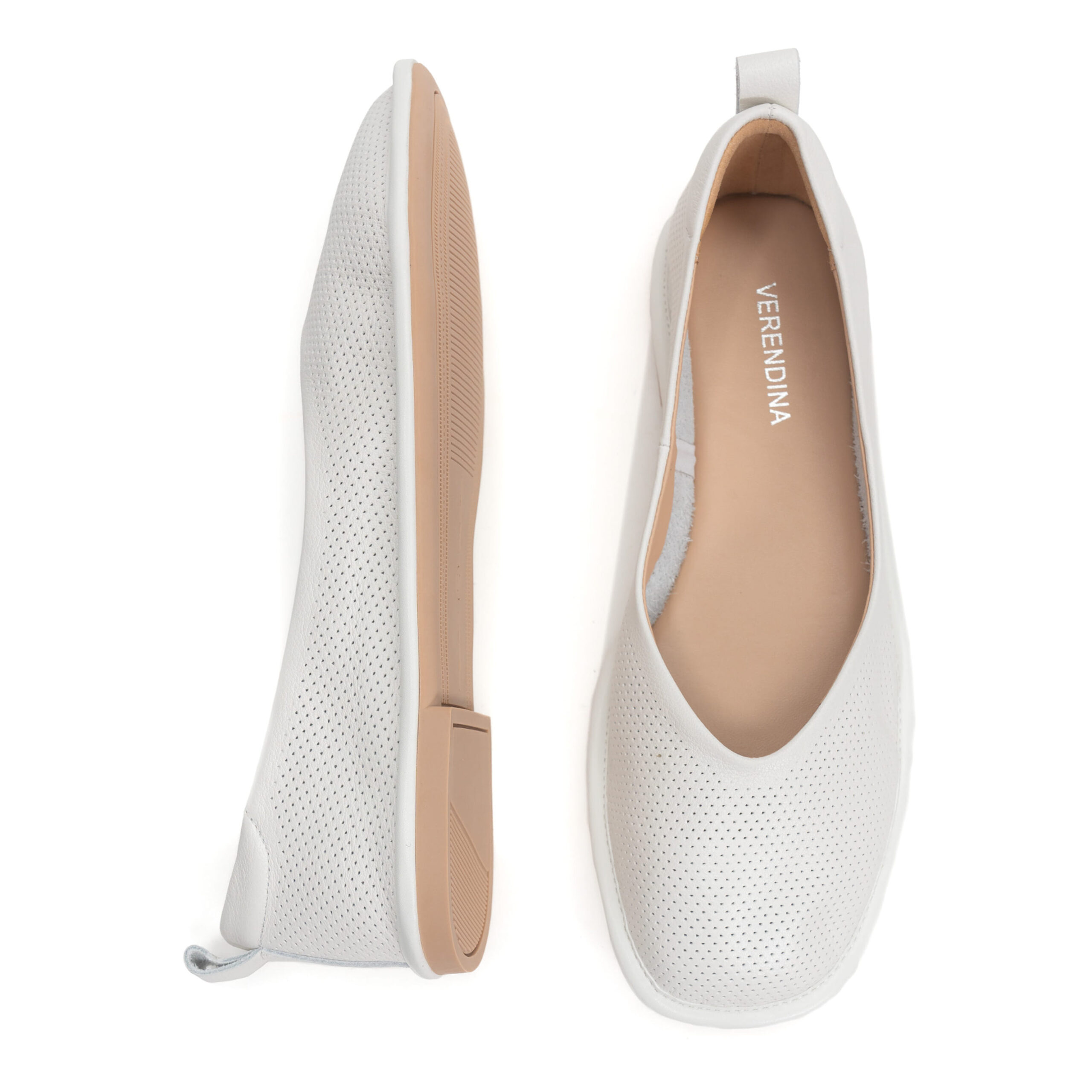 1916-6-7-1 Балетки Verendina 01578 Кремові - Зображення 1