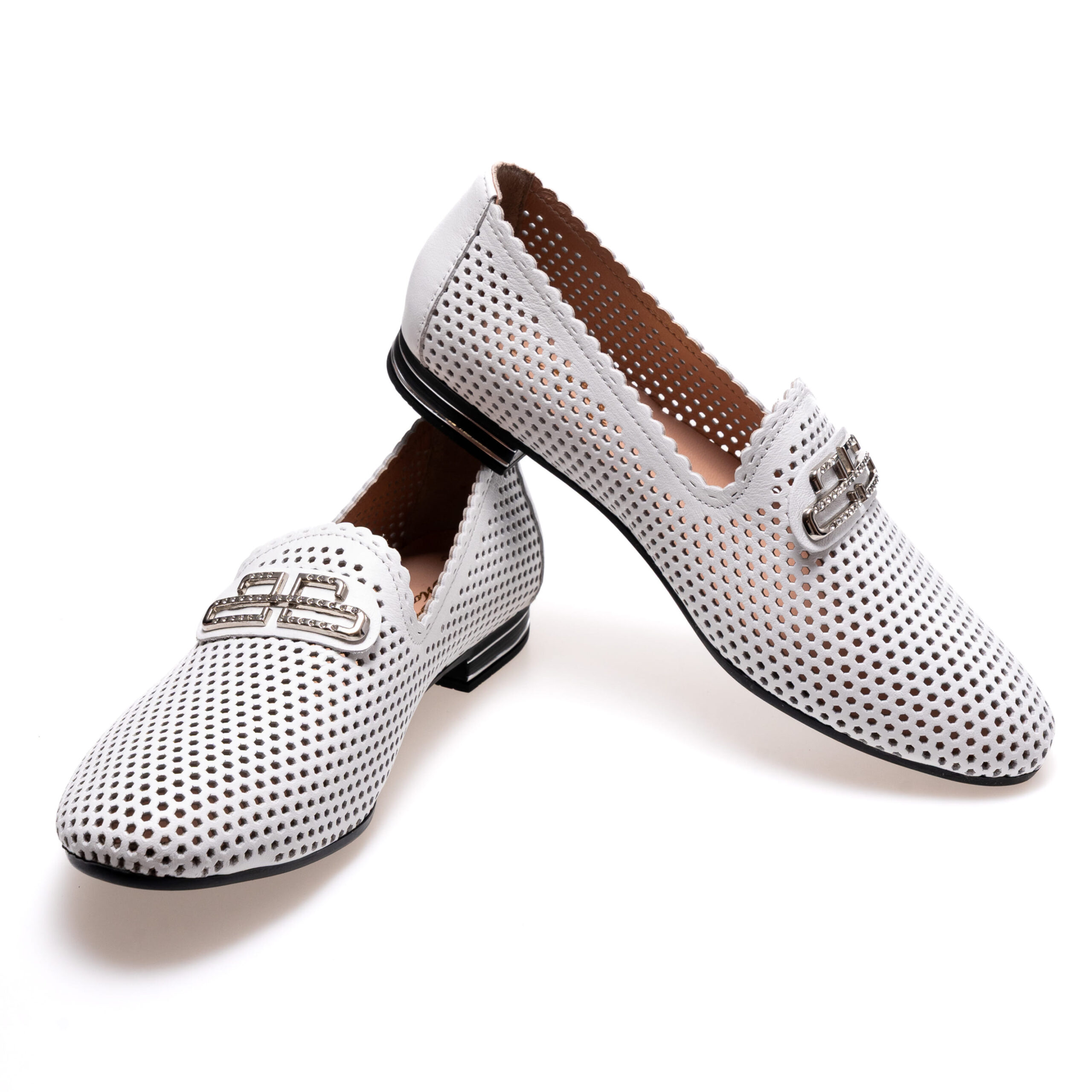 9133white-3 Лофери Magnolya 01648 Білі - Зображення 1