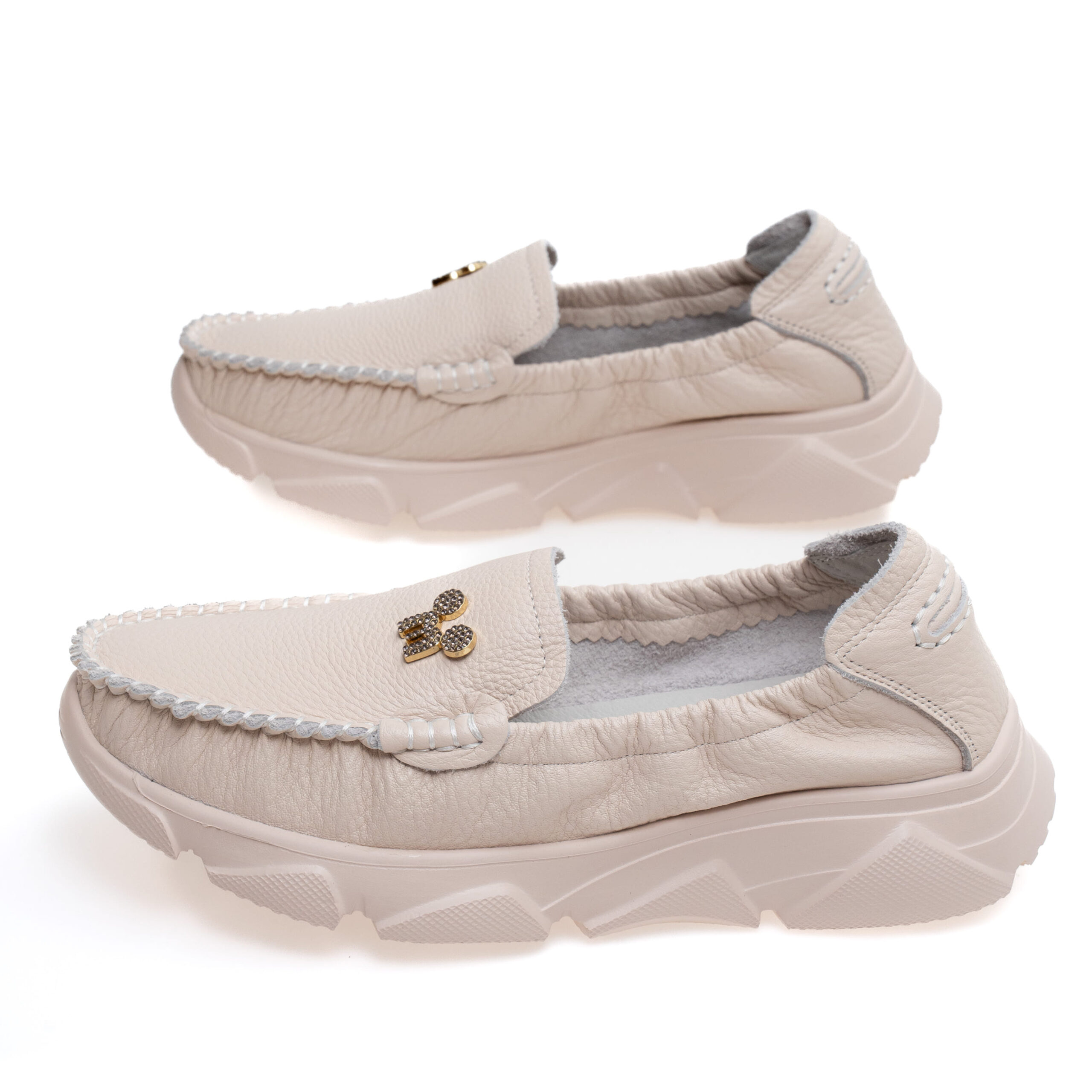 001-M3-3 Туфлі Verendina 01695 Кремові - Зображення 1